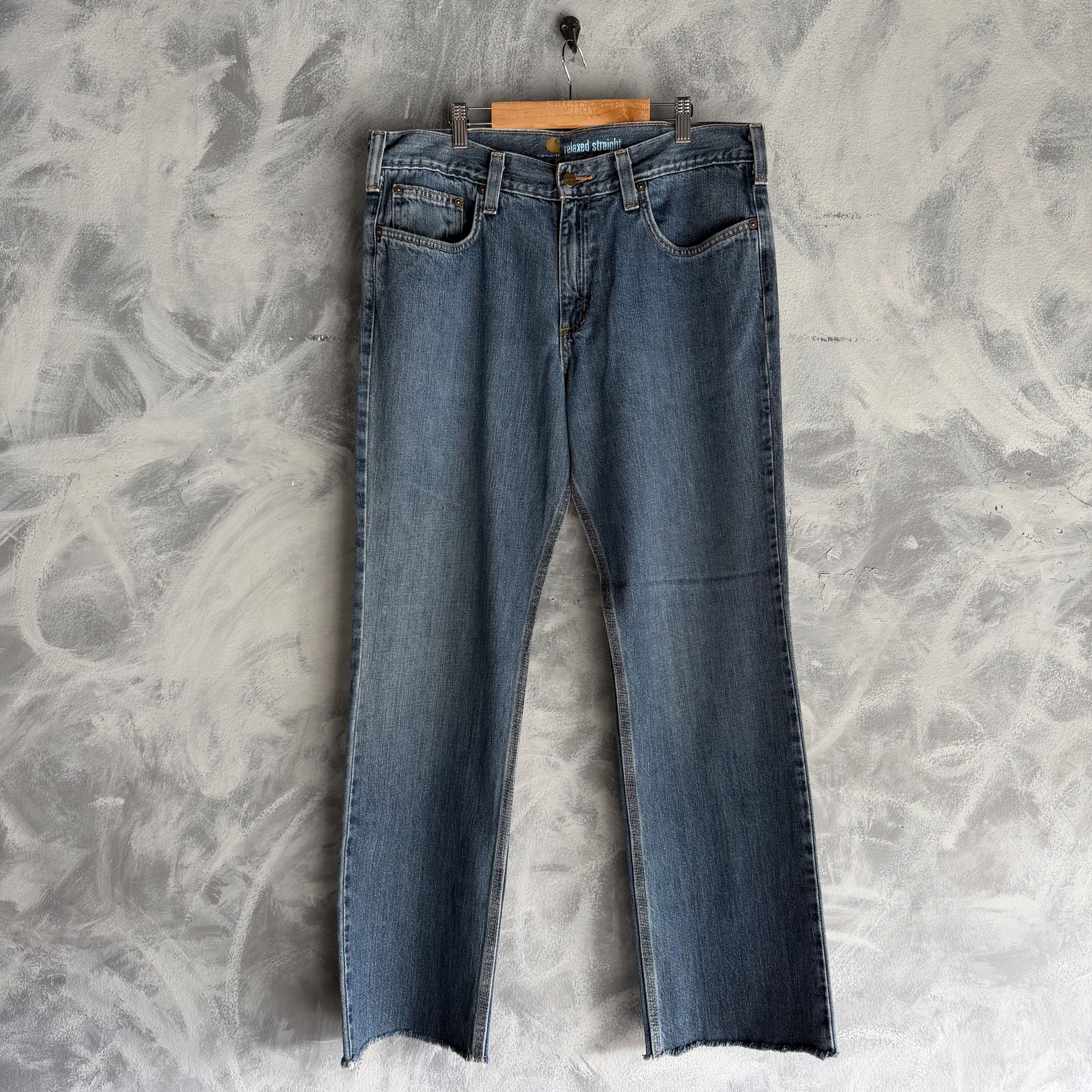 Carhartt Carhartt Jeans Men’s Size 34x34 (34x29) Dark Blue Relaxed Size US 34 / EU 50 - 4 Thumbnail