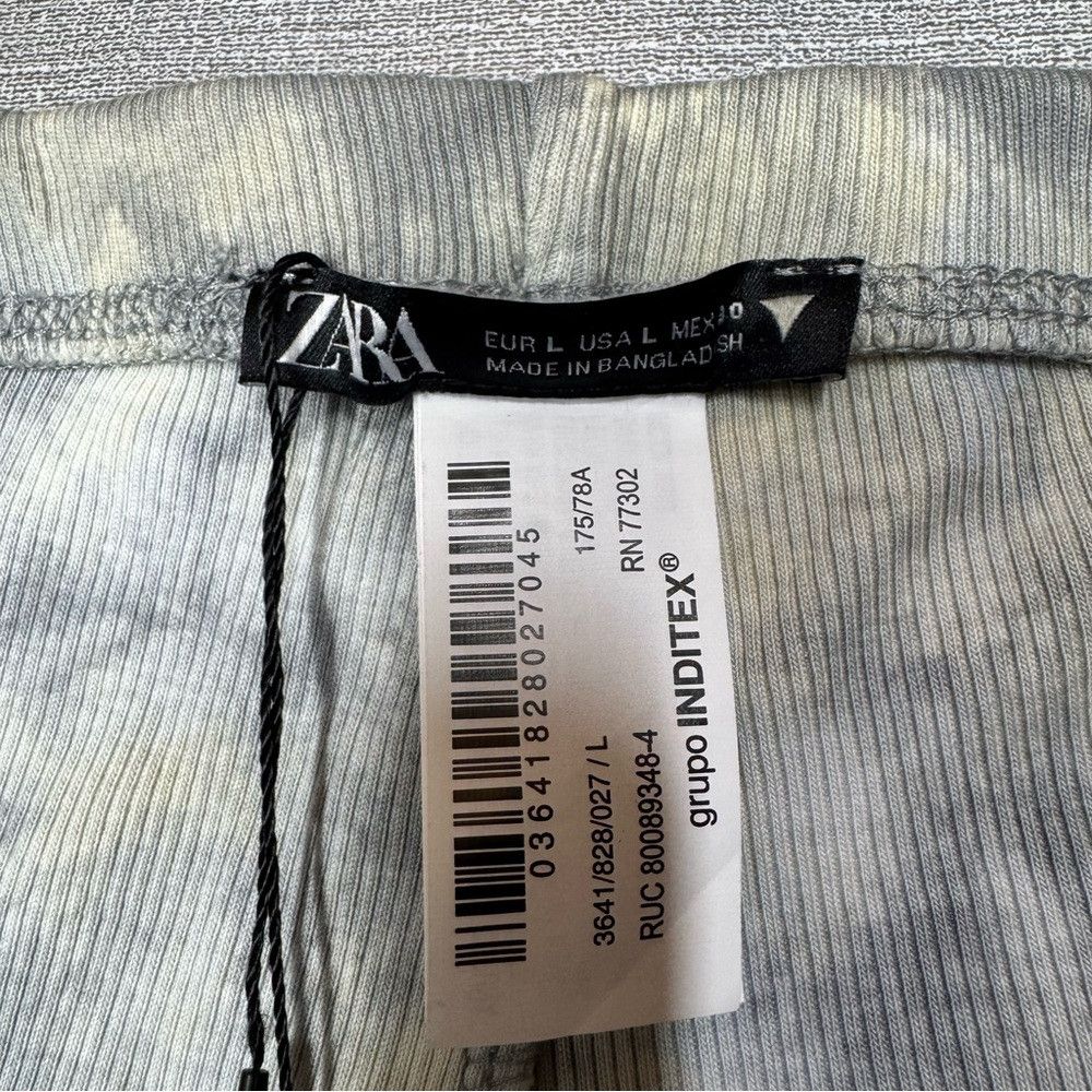 Zara NWT New ZARA Knit Tie Dye Pull On Flare Cotton Pants Size L Size 34" / US 12 / IT 48 - 6 Thumbnail