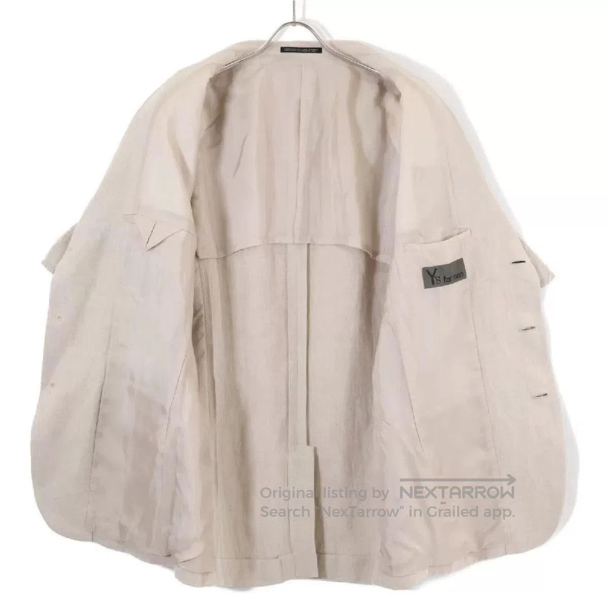 Y's for Men Y's for Men Beige Linen Blazer. Size US L / EU 52-54 / 3 - 3 Thumbnail