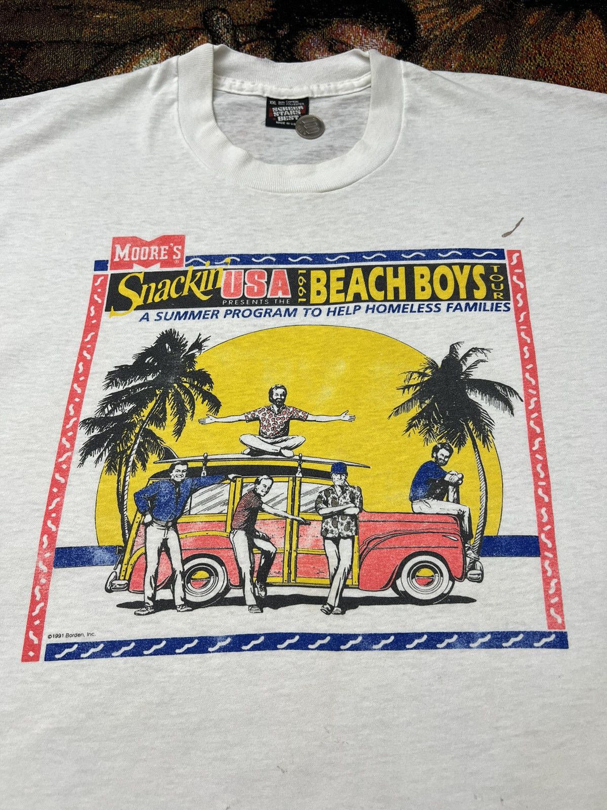 Band Tees Vintage '91 Beach Boys Moore's Promo Tour Tee Size US XL / EU 56 / 4 - 1 Thumbnail