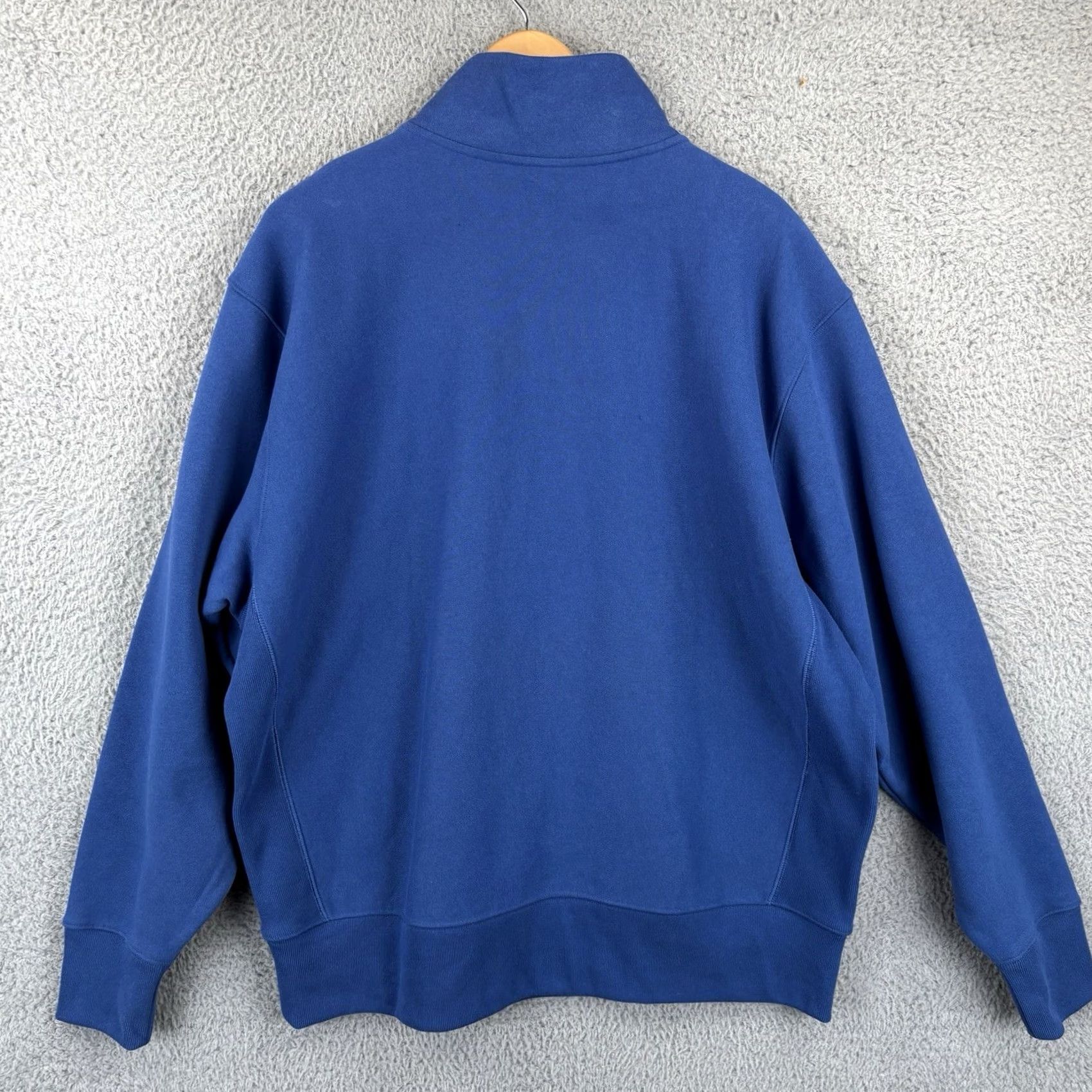 Champion Champion Sweatshirt Mens 2XL Blue 1/4 Zip Pullover Reverse Weave Long Sleeve Zip Crew Neck Logo Vintage: No Size US XXL / EU 58 / 5 - 6 Thumbnail