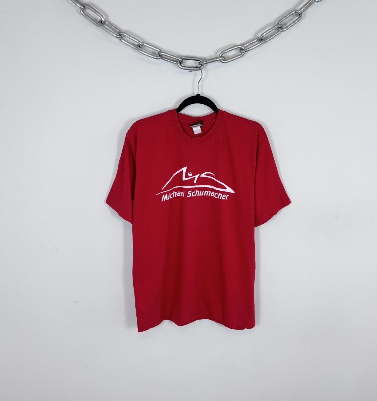 Other Vintage Michael Schumacher F1 Red Big Logo Racing T-Shirt Size US L / EU 52-54 / 3 - 1 Thumbnail