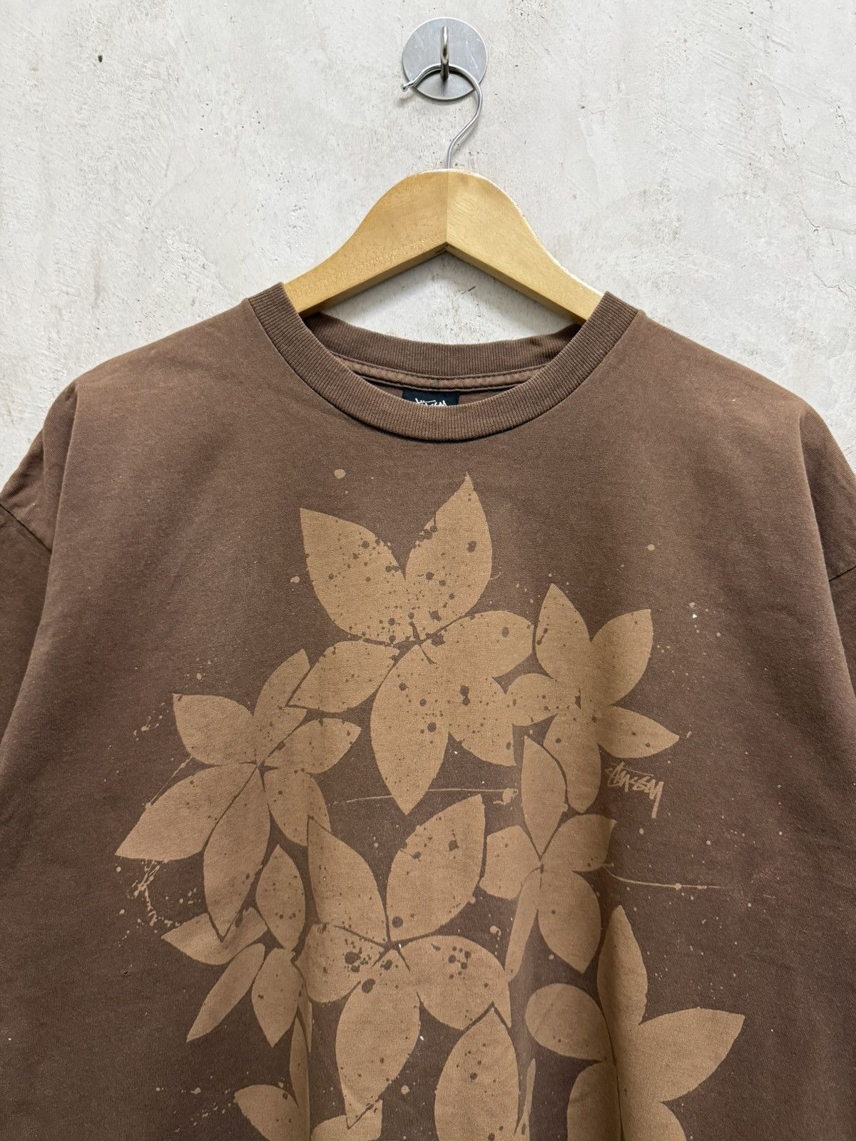 Stussy 2000s Stussy Floral T-Shirt Size US XL / EU 56 / 4 - 2 Thumbnail