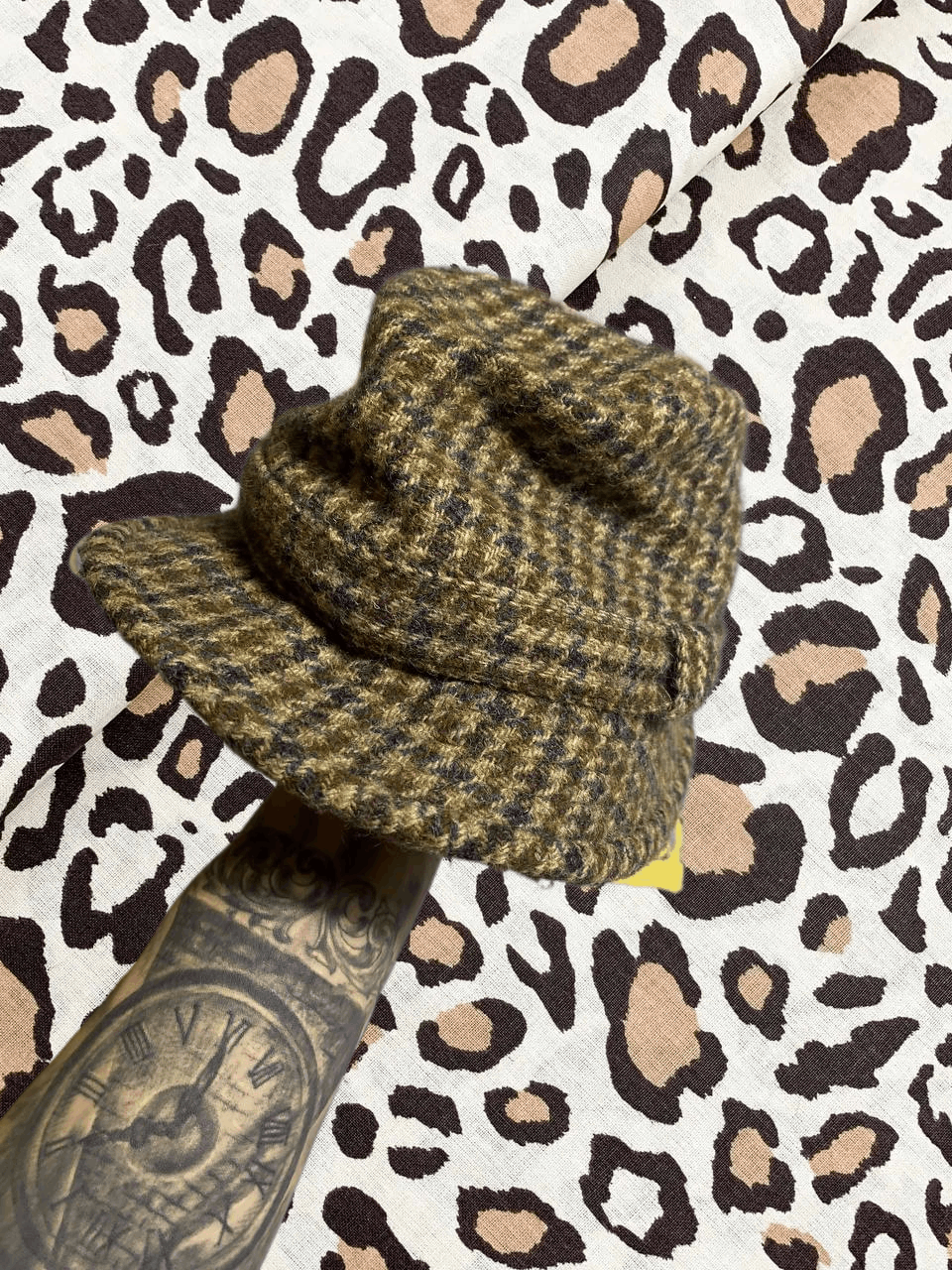 Harris Tweed × Vintage Harris Tweed cap hat Size ONE SIZE - 1 Thumbnail