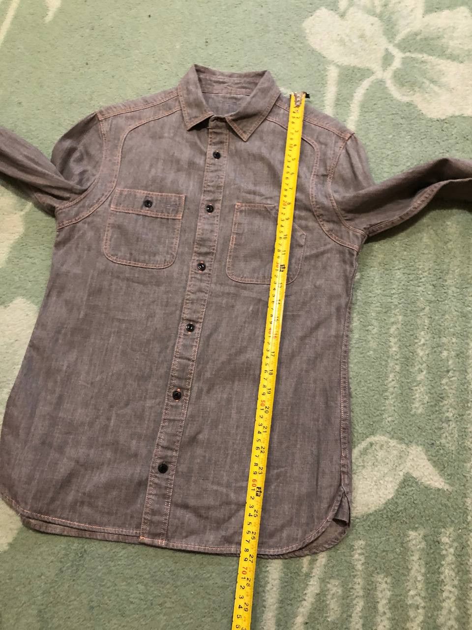 Allsaints Vintage Allsaints denim Shirt crazy Y2K streetwear Size US S / EU 44-46 / 1 - 5 Thumbnail