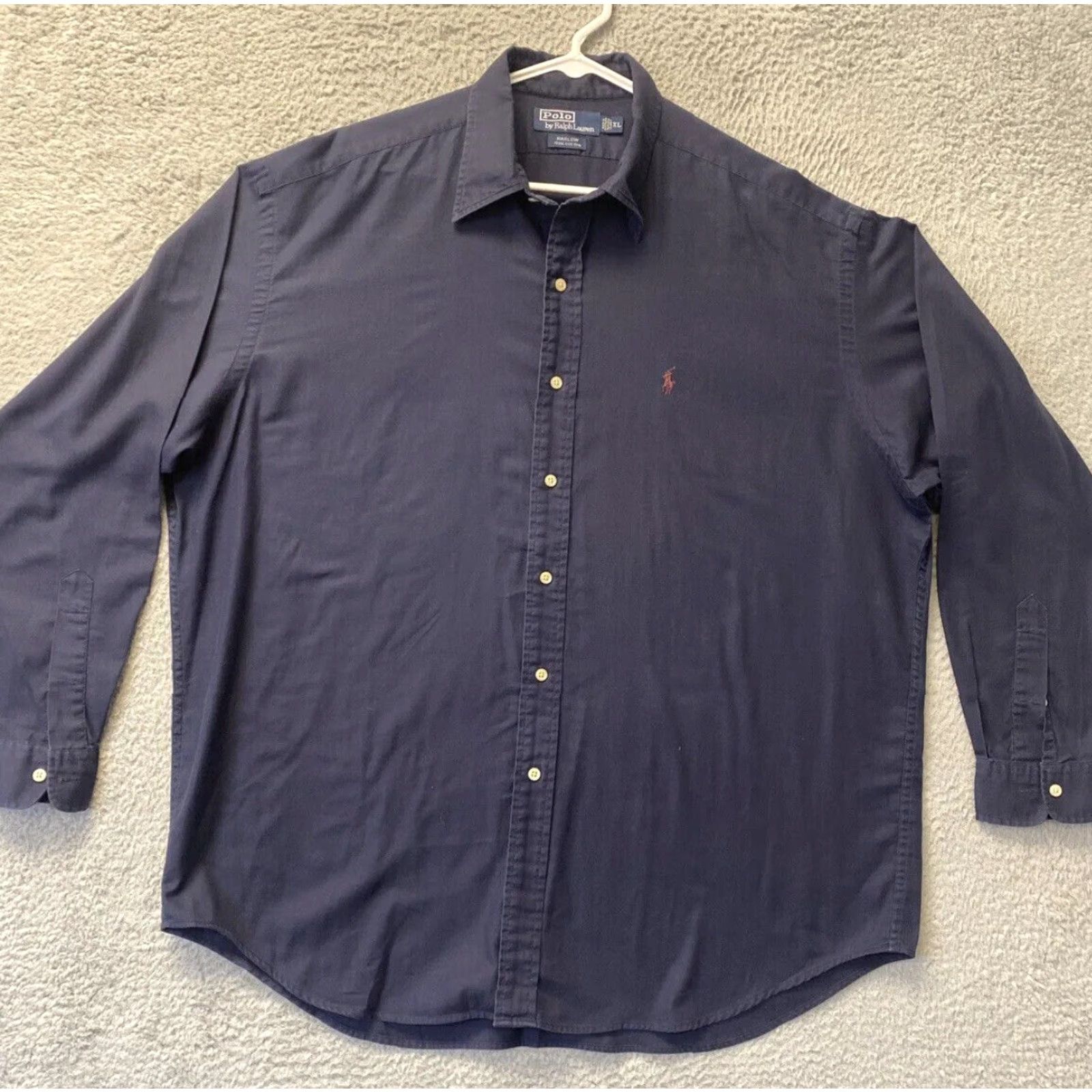 Ralph Lauren VINTAGE Ralph Lauren Polo Shirt Men XL Navy Button Up Casual Outdoor Preppy All Seasons Size US XL / EU 56 / 4 - 2 Thumbnail