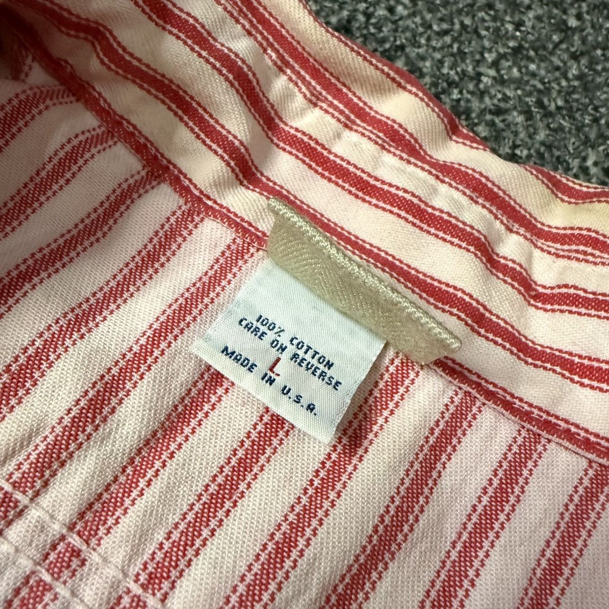 Oshkosh 🔥🇺🇸Vintage 80s Striped Cotton Button Down Double Chest Pocket Size US L / EU 52-54 / 3 - 9 Thumbnail