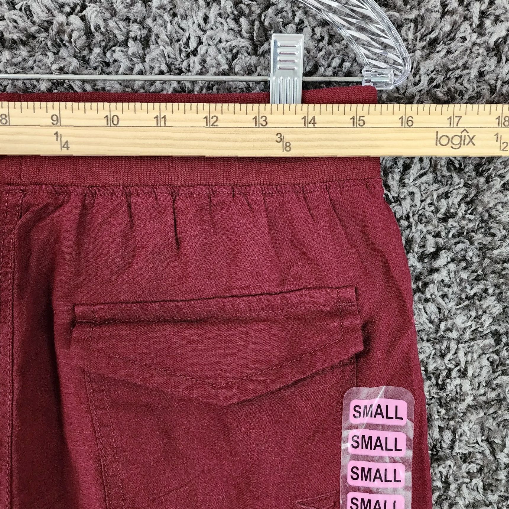 Vintage VINTAGE Seven7 Jogger Pants Womens Size Small Elastic Waist Burgundy Red Utility Pants Womens S Size 28" / US 6 / IT 42 - 5 Thumbnail