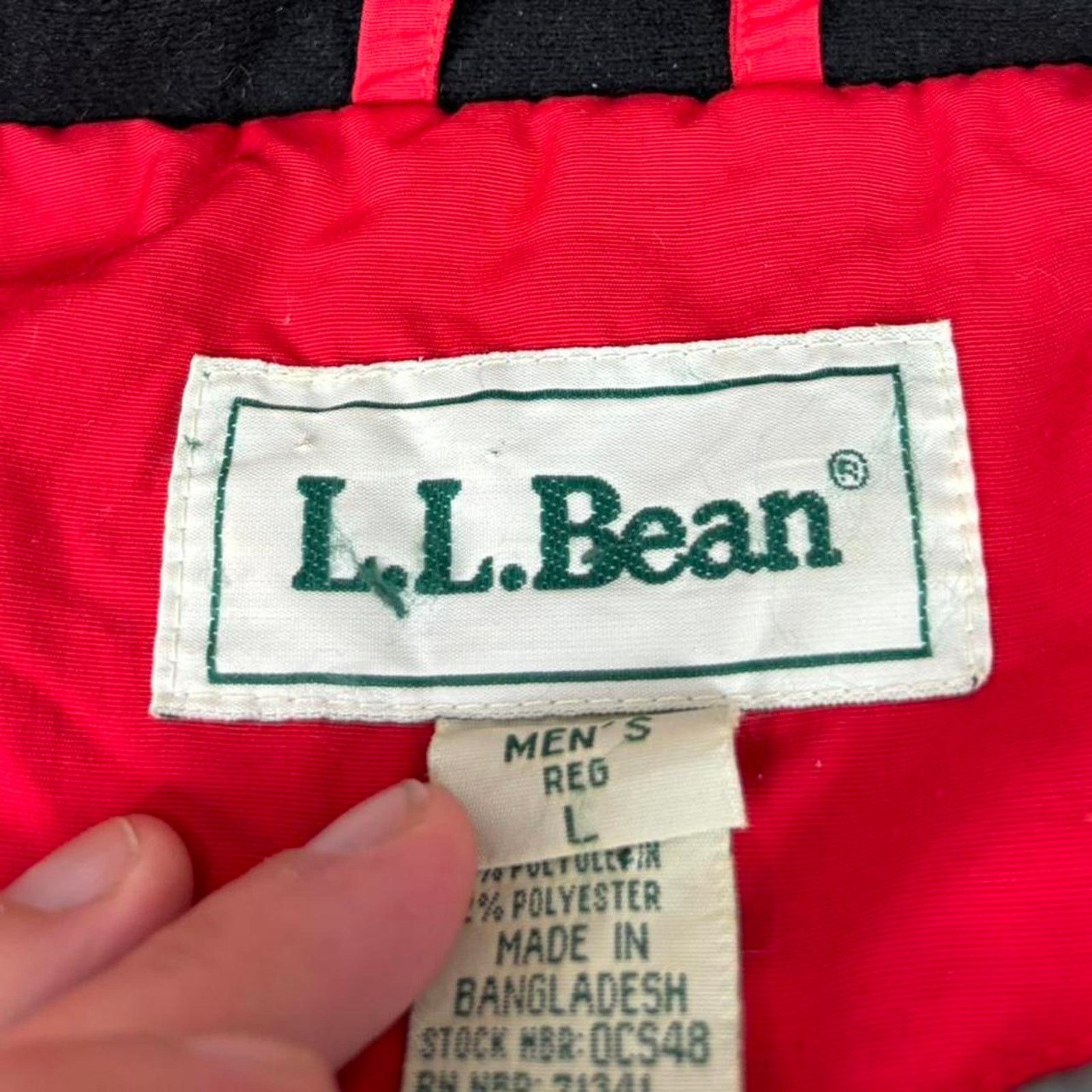 L.L. Bean × The North Face × Vintage Vintage 90s L.L. Bean Insulated Winter Jacket Size US L / EU 52-54 / 3 - 5 Thumbnail