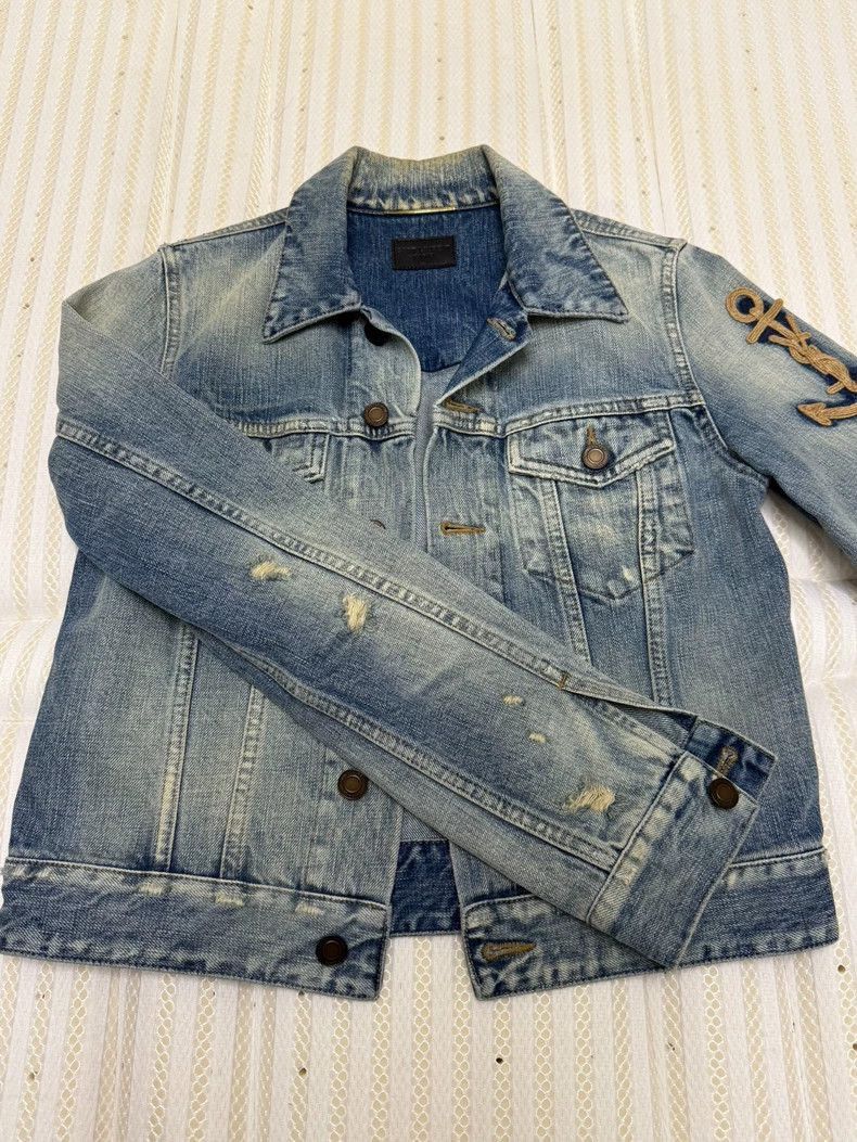 Saint Laurent Paris Saint Laurent Paris Embroidered denim jacket-2506 Size US S / EU 44-46 / 1 - 2 Thumbnail