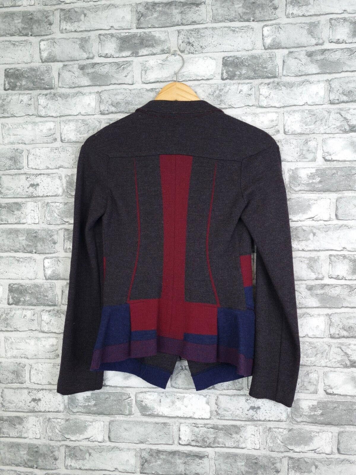 Marithe + Francois Girbaud Marithe Francois Girbaud Jacket Uk 8 Patchwork Wool Blazer Size S / US 4 / IT 40 - 5 Thumbnail