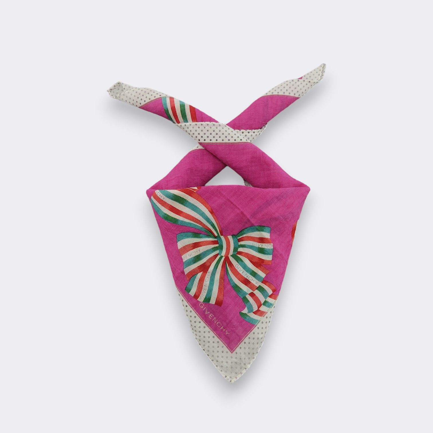 Givenchy × Vintage Vintage Givenchy Handkerchief Neckerchief Bandana H067A Size ONE SIZE - 1 Thumbnail