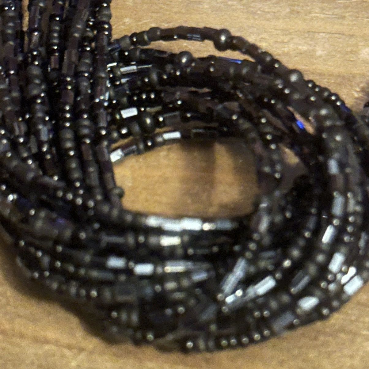 Other Multi strand black seed bead knot necklace Size ONE SIZE - 3 Thumbnail