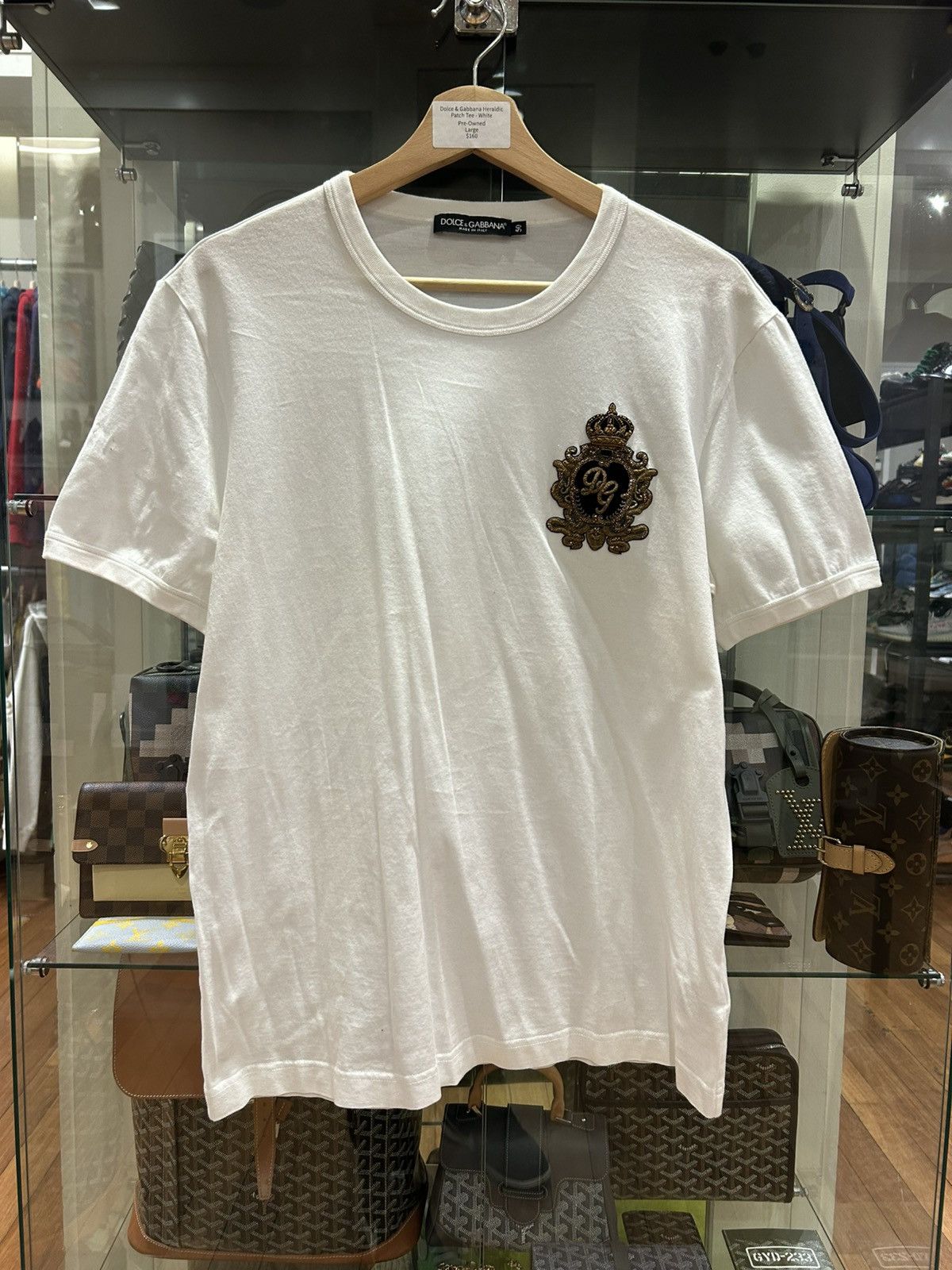 Dolce & Gabbana Dolce & Gabbana Heraldic Patch Tee Size US M / EU 48-50 / 2 - 1 Thumbnail