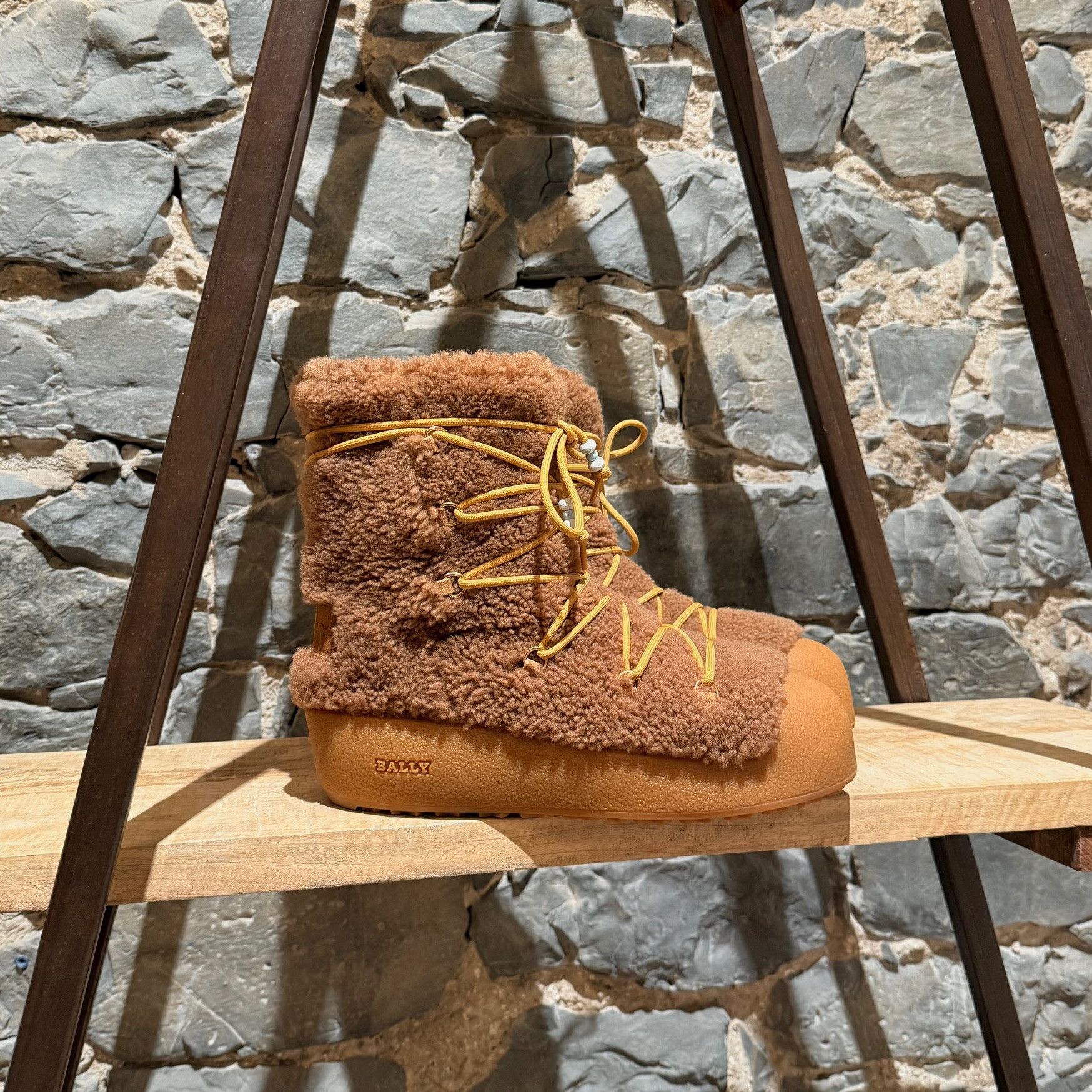 Bally Bally FW22 Tan Corviglia Shearling Boots | Grailed