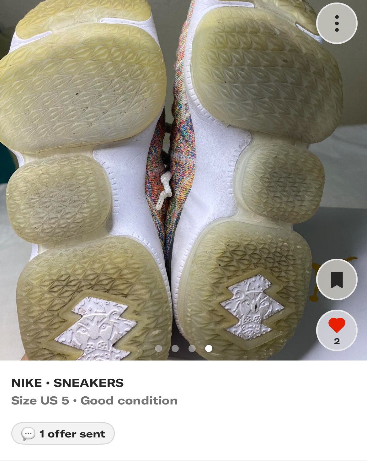 Nike Nike Lebron 15 Fruity Pebbles Size US 5.5 / IT 35.5 - 6 Thumbnail