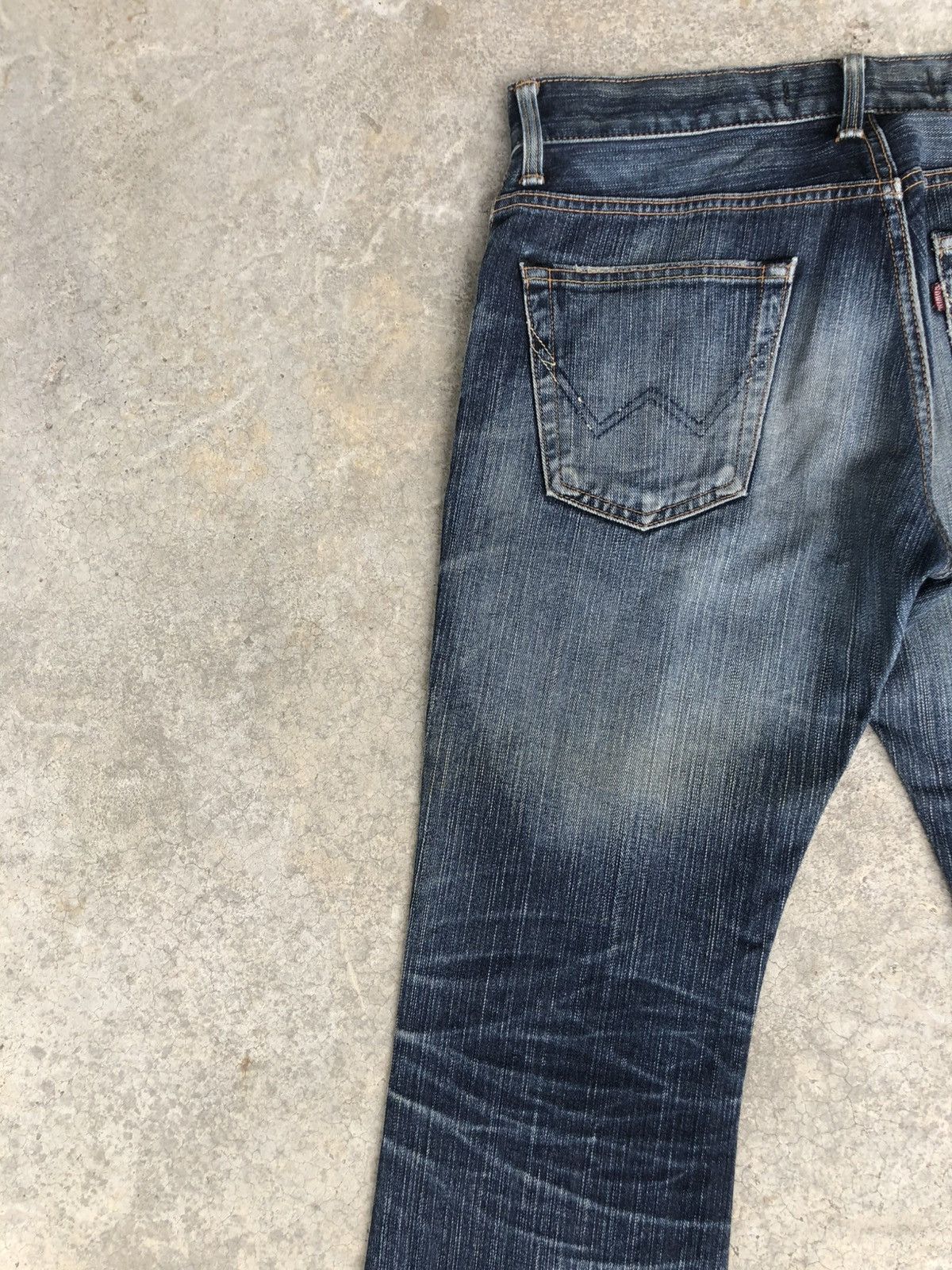 Le Grande Bleu (L.G.B.) Edwin XV Flared Jeans Bootcut Distressed Jeans Size US 31 - 9 Thumbnail