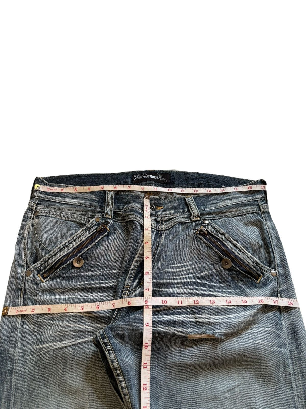 Japanese Brand Vintage Japanese Brand Tactical Distressed Loose Jeans Size US 34 / EU 50 - 12 Thumbnail
