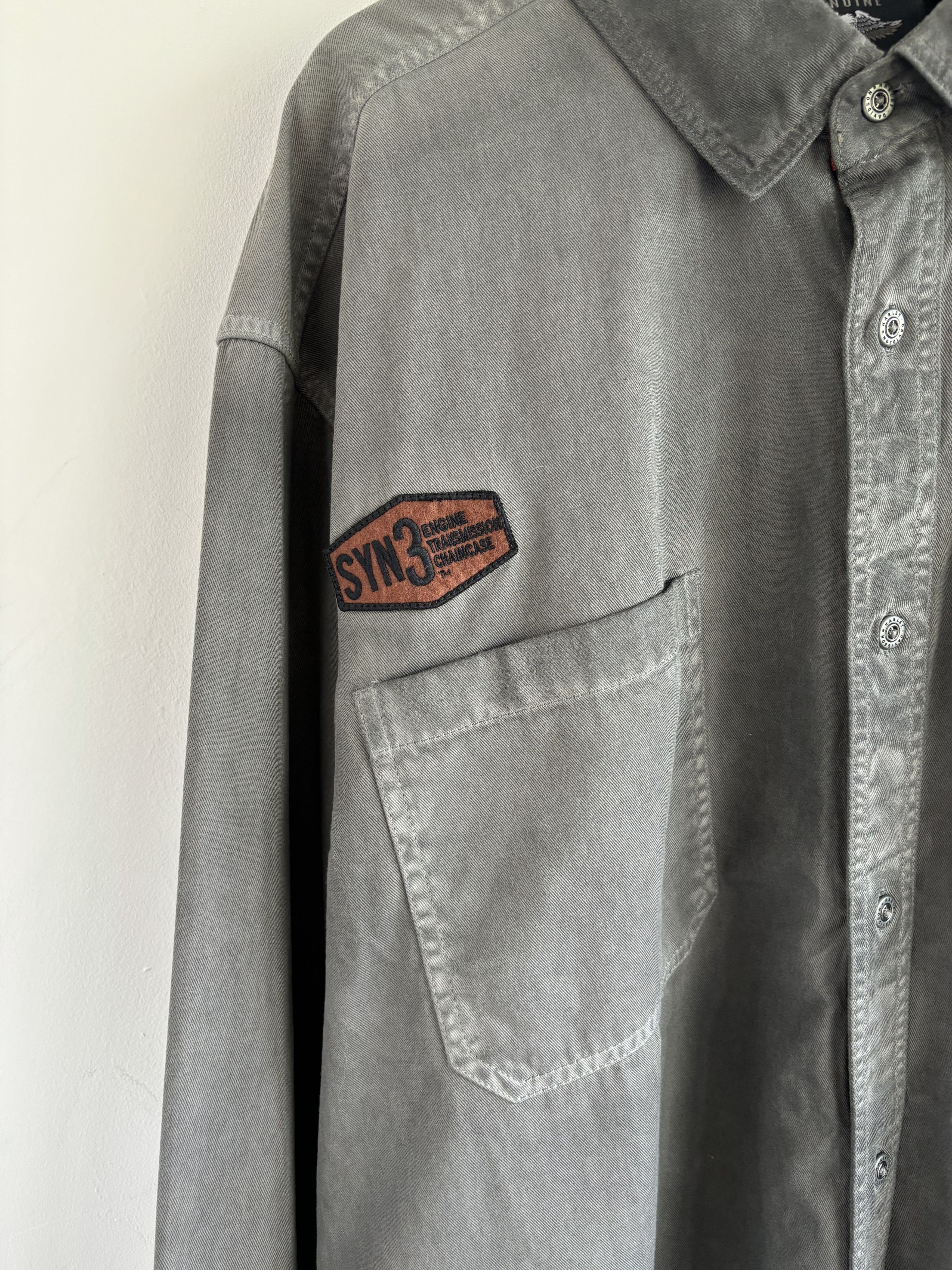 Harley Davidson Harley Davidson Washed Fade Oversized Heavy Shirt Size US XXL / EU 58 / 5 - 5 Thumbnail