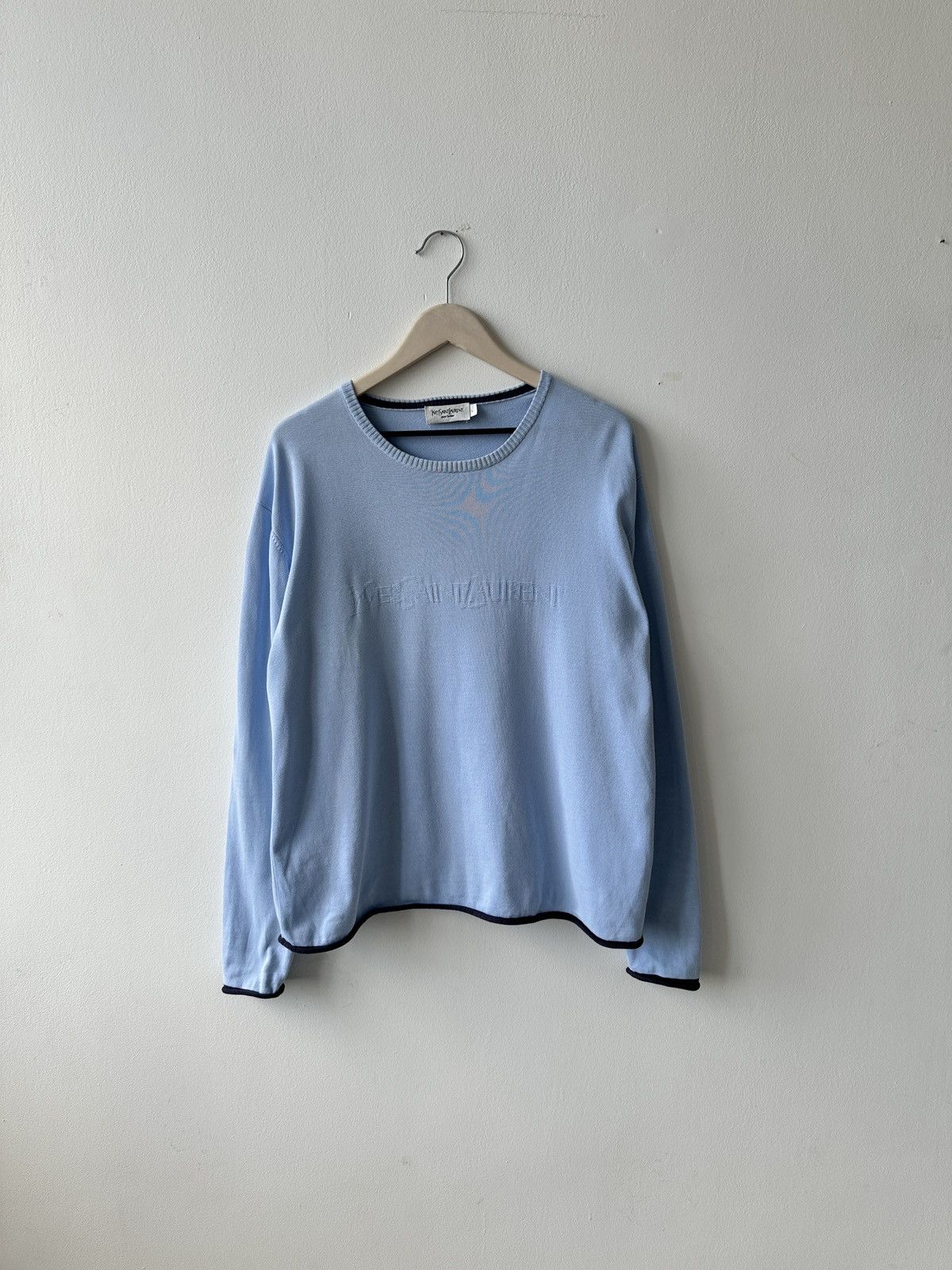 Other Yves Saint Laurent Big embroidered Logo Sweater size L Size US L / EU 52-54 / 3 - 1 Thumbnail