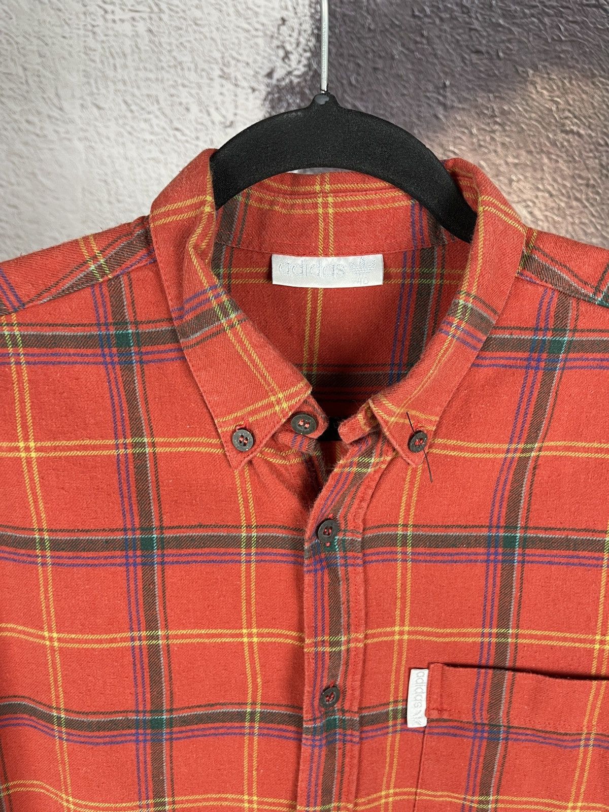 Adidas Adidas vintage 80s 90s checkered flannel long sleeve shirt Size US M / EU 48-50 / 2 - 7 Thumbnail