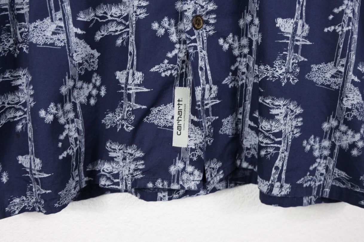 Carhartt × Carhartt Wip Carhartt Wip Pine Printed Camp Collar Hawaii Hawaiian Shirt Size US S / EU 44-46 / 1 - 4 Thumbnail