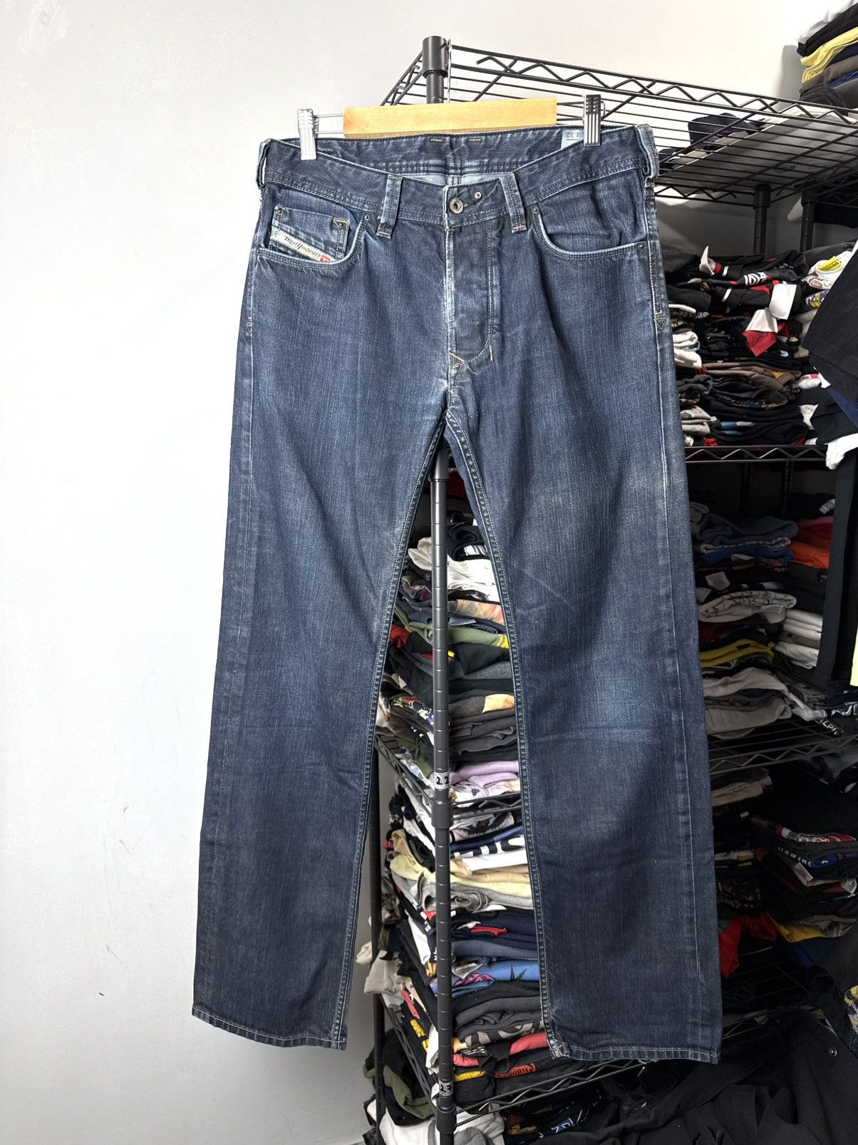 Diesel Vintage Diesel Yarik Embroidered Pockets Denim Pants Y2K Size US 31 - 2 Thumbnail