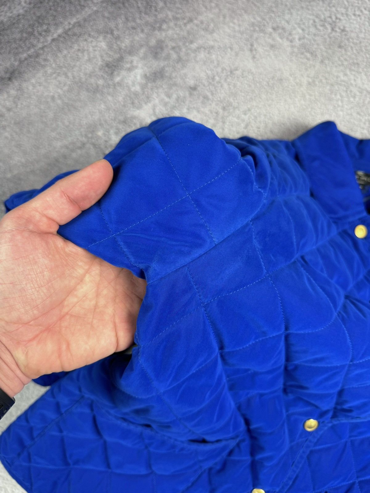 Etro × Vintage ETRO Milano Silk Quilted Blue Jacket Size M / US 6-8 / IT 42-44 - 11 Thumbnail