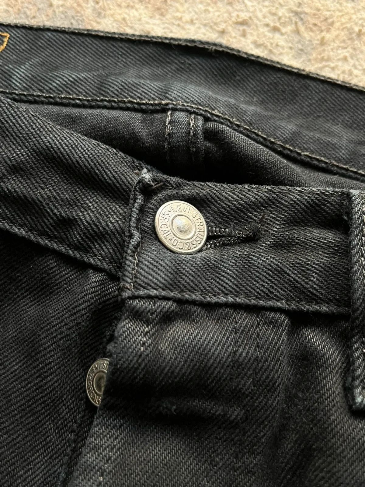 Levi's Levi's 501 Sz W 32 L 32 Black Denim Jeans Rare Size US 34 / EU 50 - 5 Thumbnail