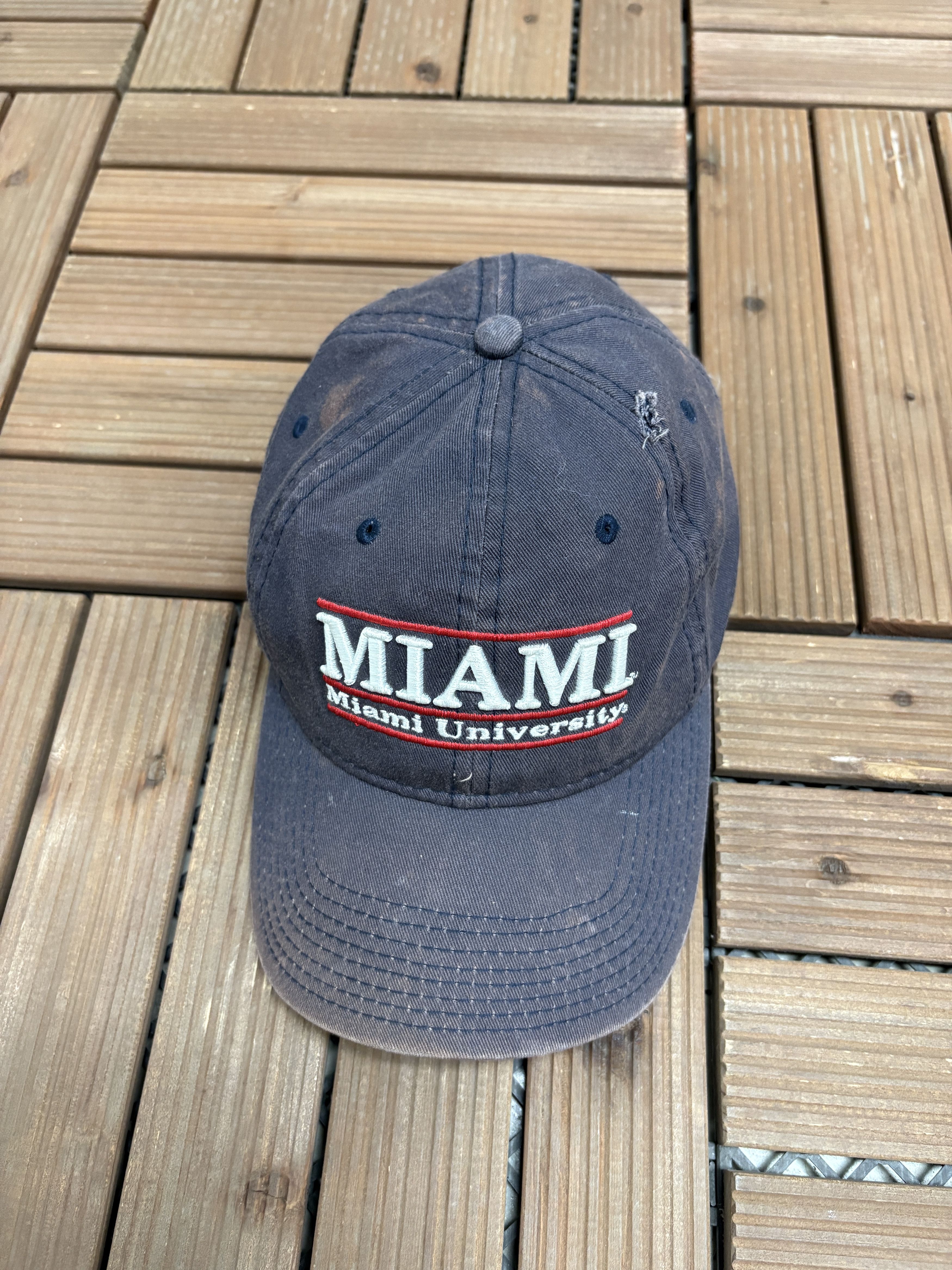Vintage Miami RedHawks Vintage Faded Black Hat Cap Size ONE SIZE - 1 Thumbnail