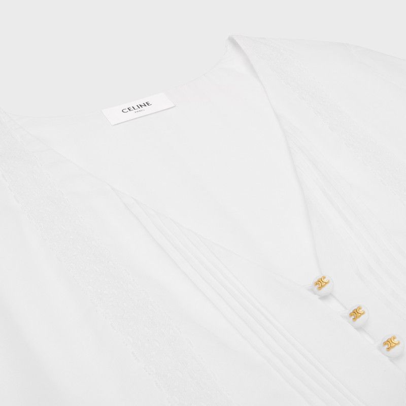 Celine o1w1db10526 2R79M0 Maxi Dress in White Size XS / US 0-2 / IT 36-38 - 3 Thumbnail