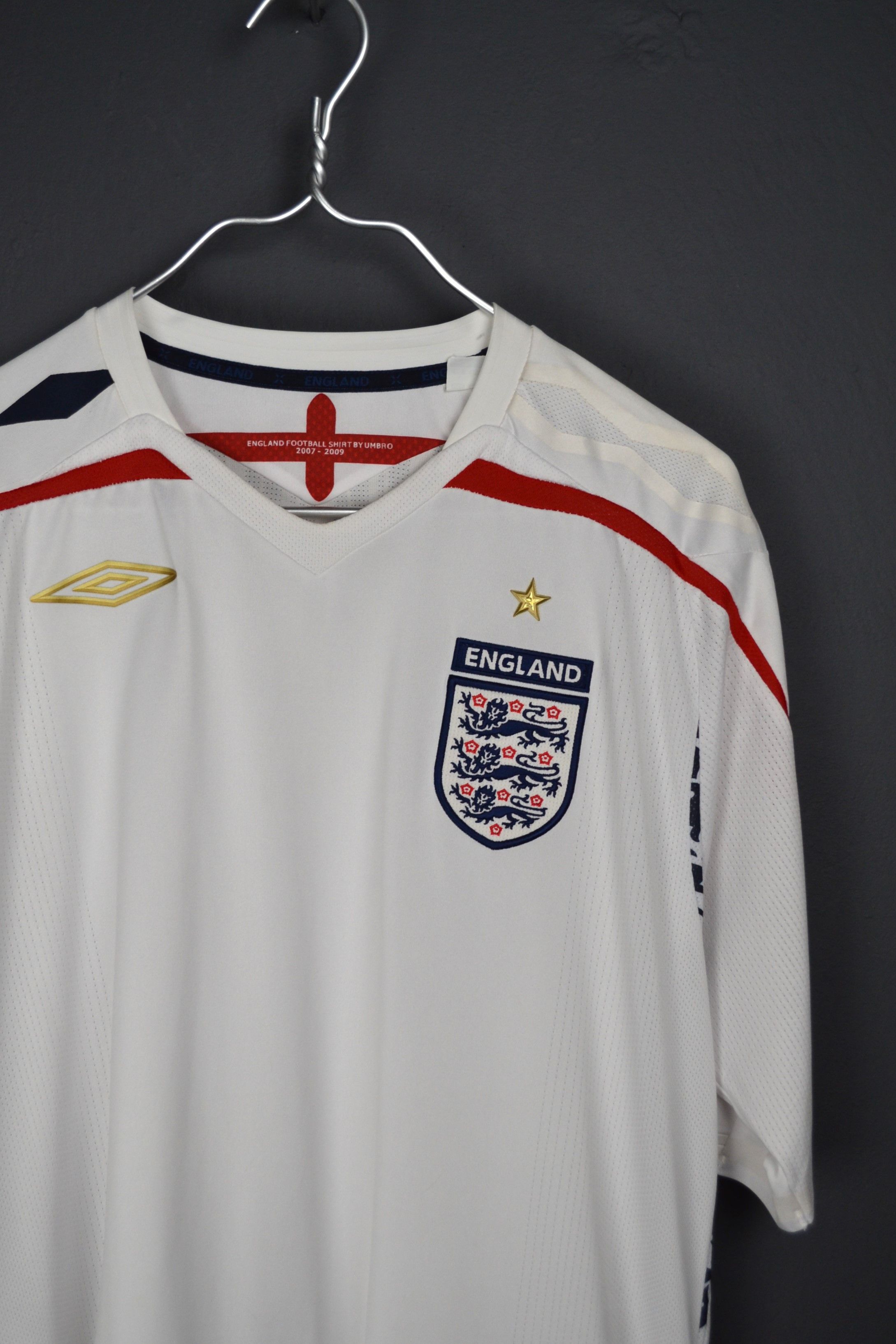 Umbro England 2007-2009 Umbro Home Soccer Jersey Football Shirt XL Size US XL / EU 56 / 4 - 2 Thumbnail