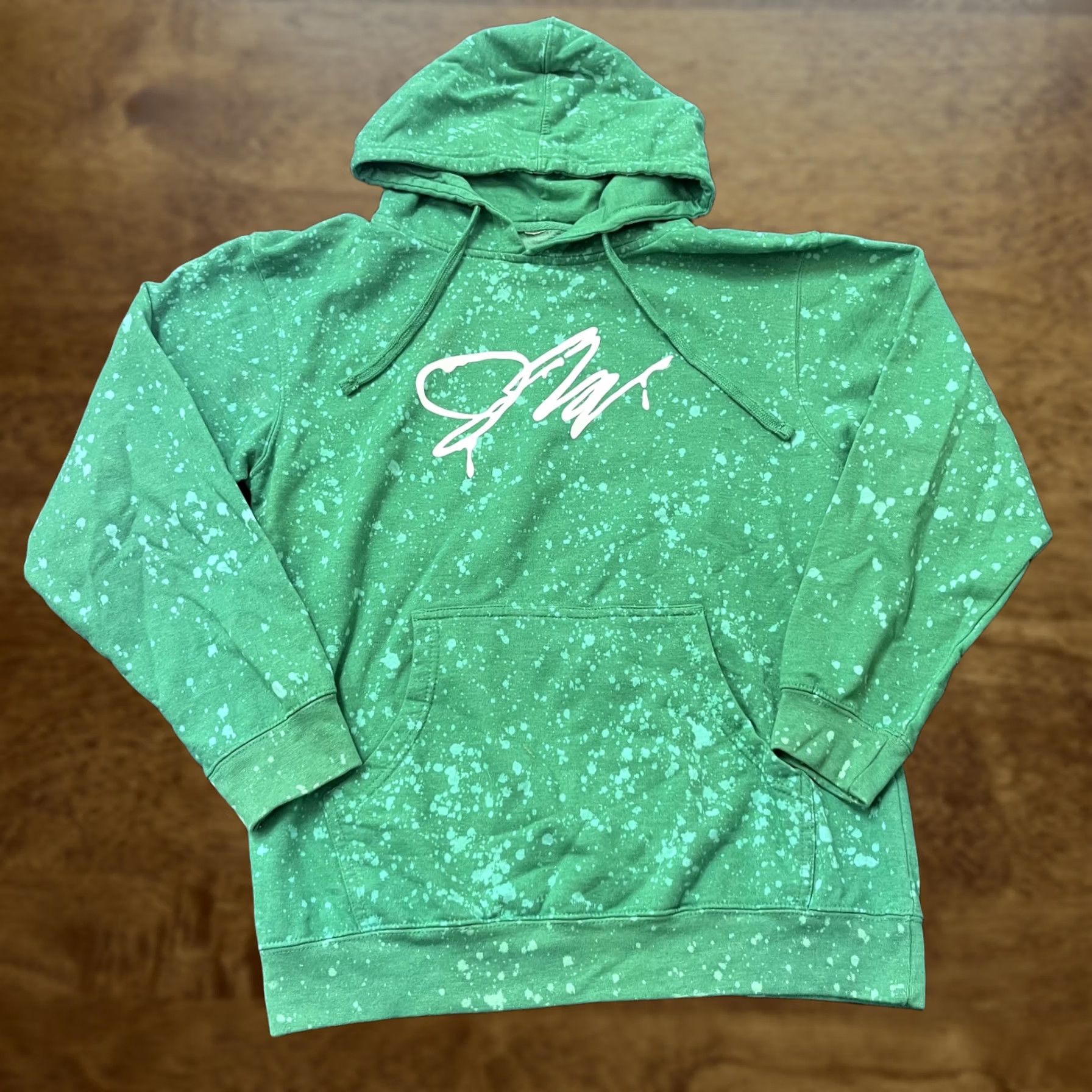 Vintage Jake Paul Hoodie Mens M Green Fanjoy Bleach Splatter J Paulers 99 Pullover Size US M / EU 48-50 / 2 - 1 Thumbnail