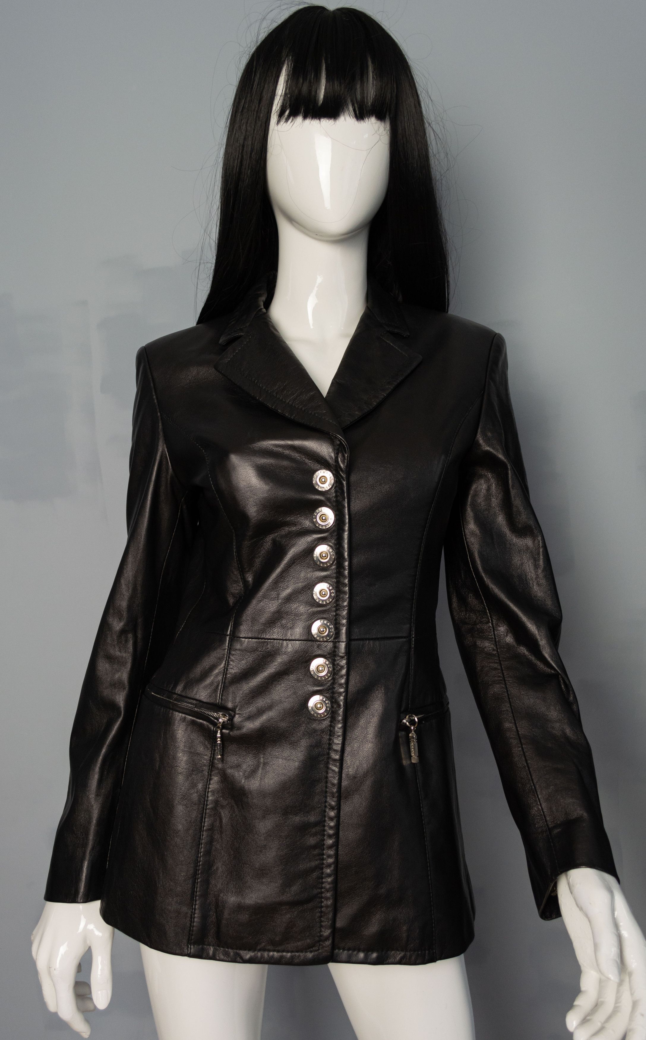 Gianfranco Ferre Gianfranco Ferré black sheepskin jacket Size S / US 4 / IT 40 - 1 Thumbnail