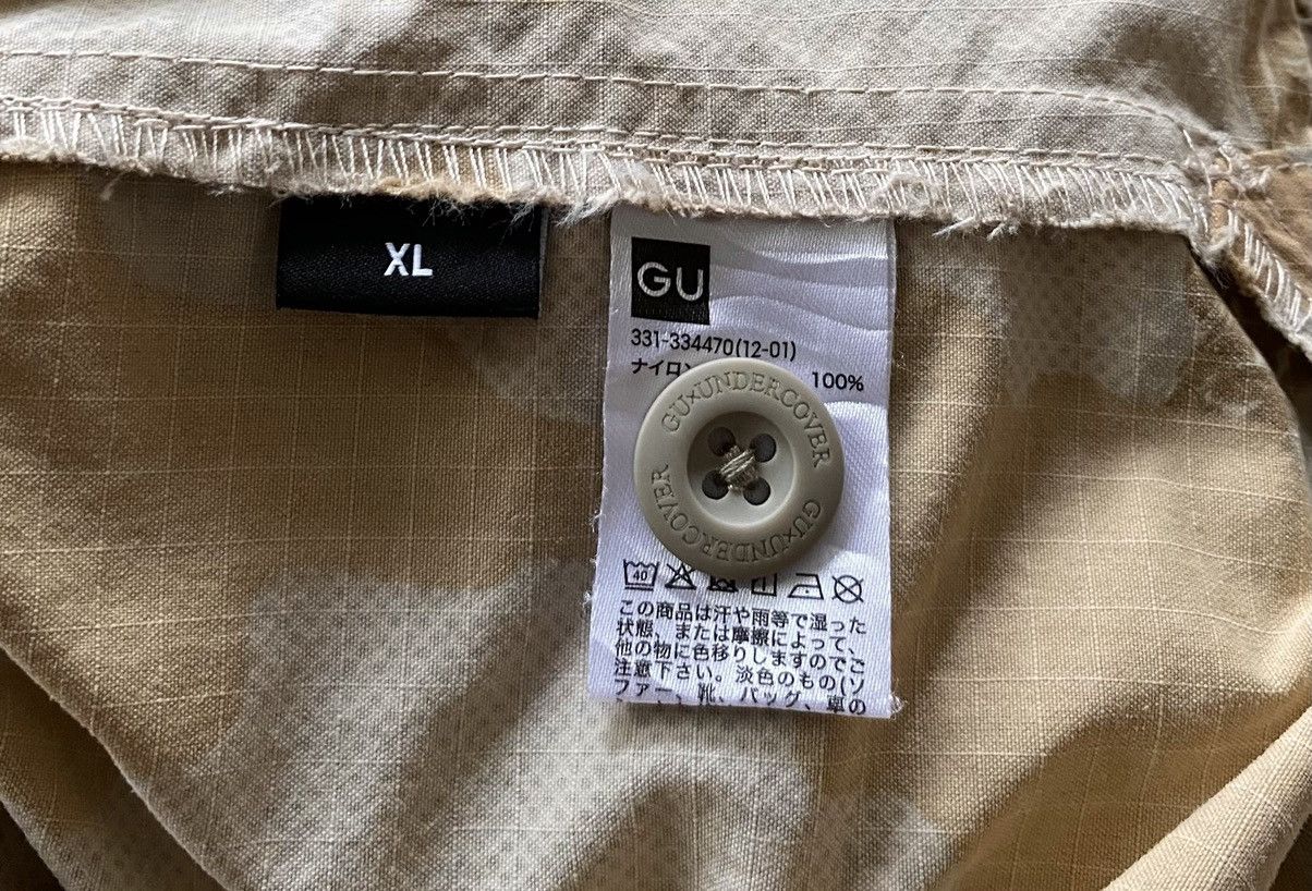 GU × Undercover Rare Japanese Brand GU X Undercover Desert Camo Baggy Shirt Size US XL / EU 56 / 4 - 8 Thumbnail