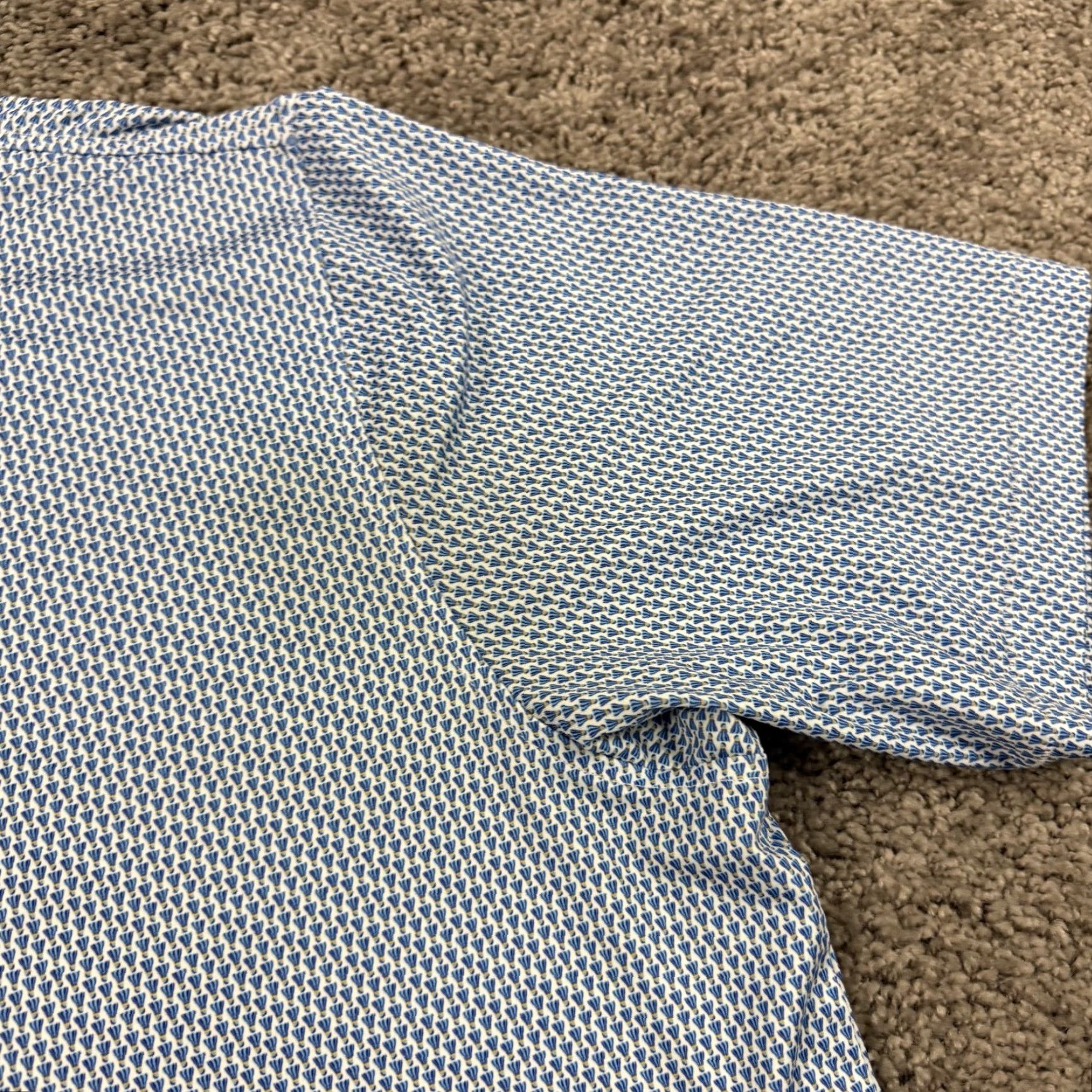 Peter Millar VINTAGE Peter Millar Summer Comfort Polo Shirt Men XL Blue Striped Golf Activewear Breathable Stretch Lightweight Size US XL / EU 56 / 4 - 4 Thumbnail
