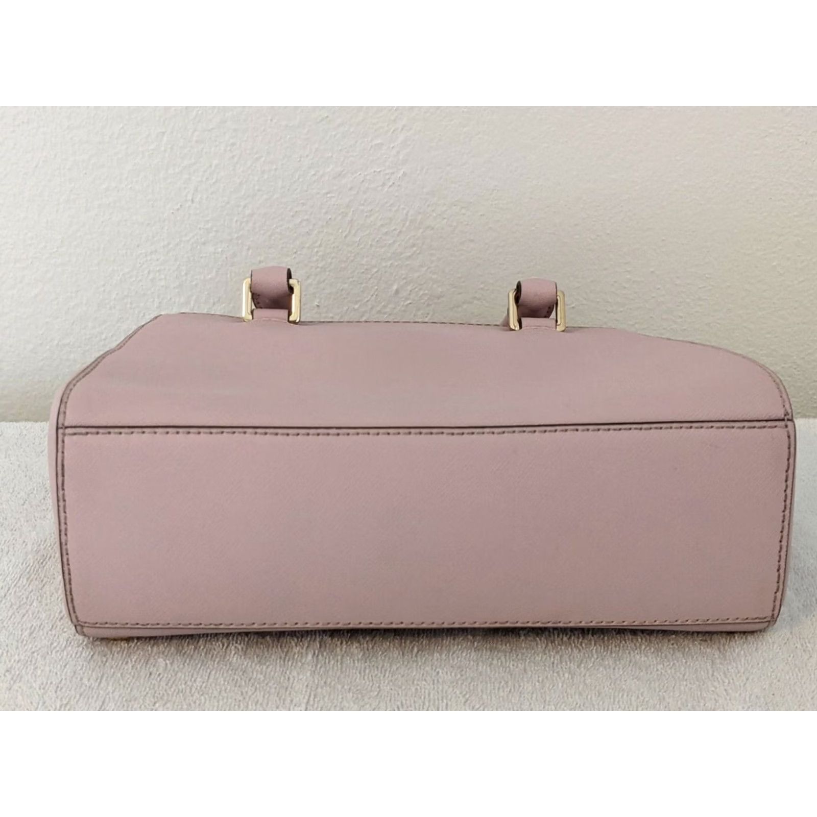 Michael Kors Michael Kors Satchel Bag Mini Saffiano Leather Studded Pink Purse Size ONE SIZE - 6 Thumbnail