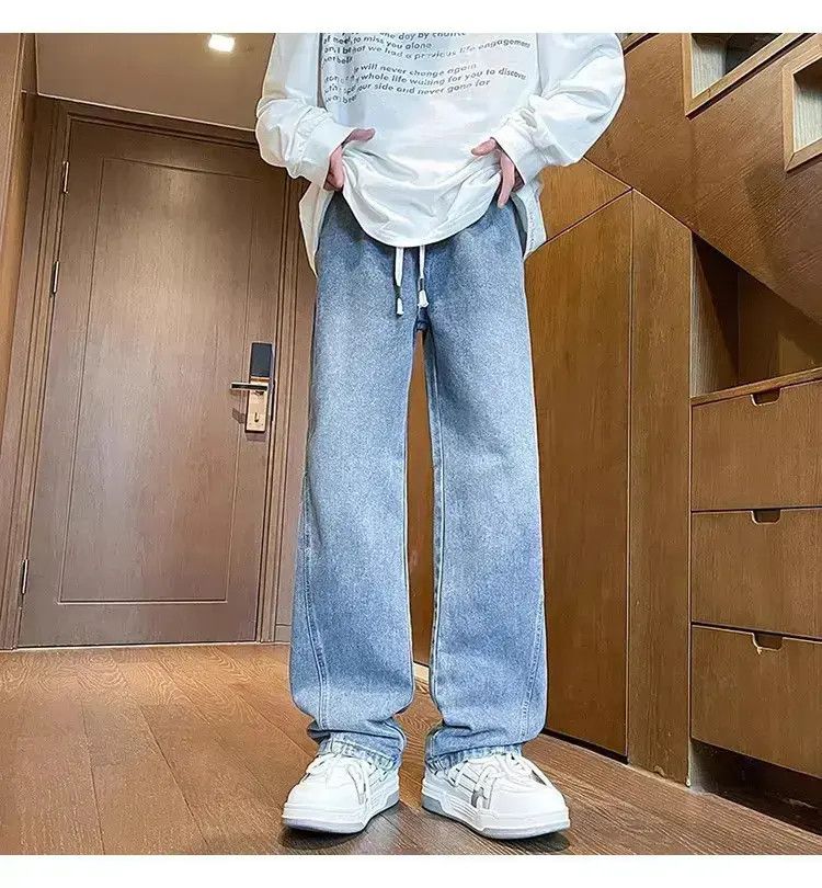 Japanese Brand Retro straight leg versatile jeans Size US 30 / EU 46 - 3 Thumbnail