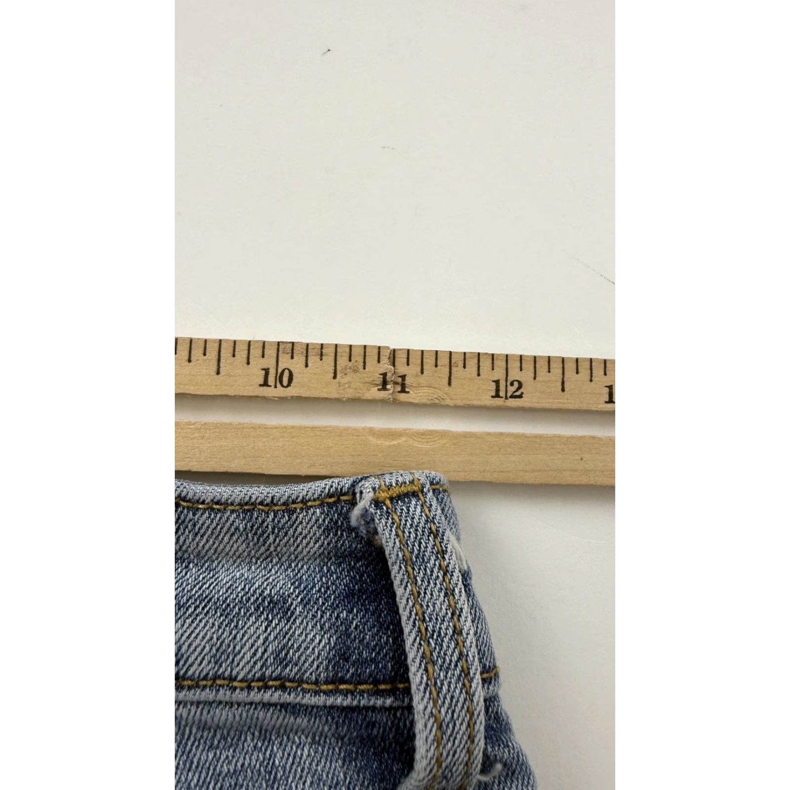 Vintage Willow & Root Jeans Womens 24 Blue Distressed Mom High Rise Denim Stretch Casual Everyday Wear Size 42" / US 20 - 8 Thumbnail