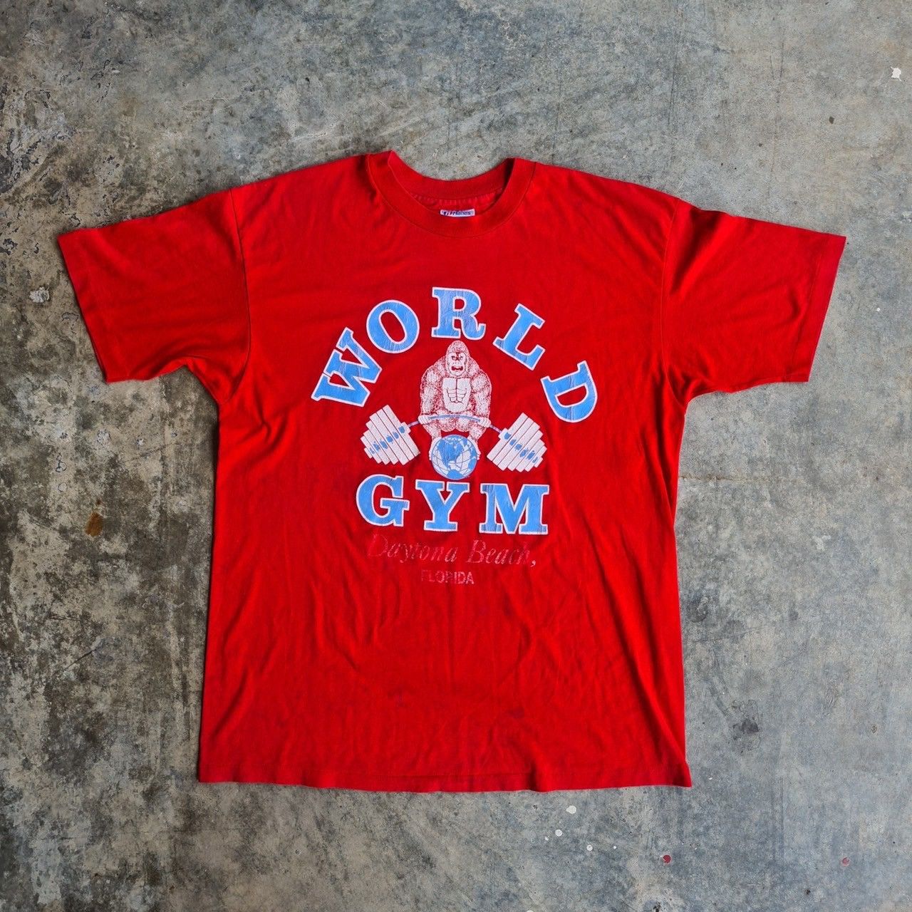 Other *RARE* VINTAGE 90s WORLD GYM FITNESS TEE Size US XL / EU 56 / 4 - 10 Thumbnail
