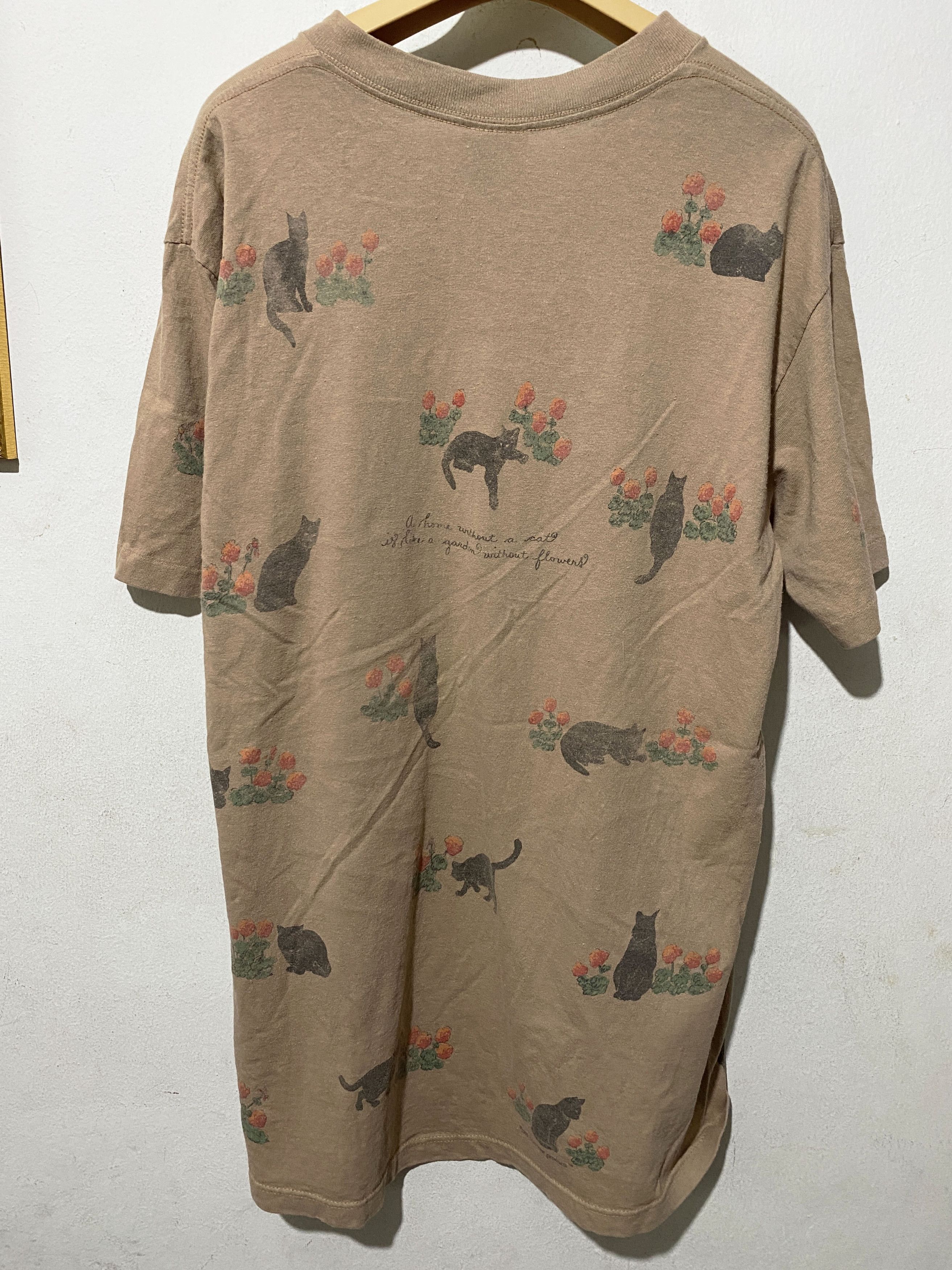 Vintage Vintage 90s Cat Shirt Size US L / EU 52-54 / 3 - 3 Thumbnail
