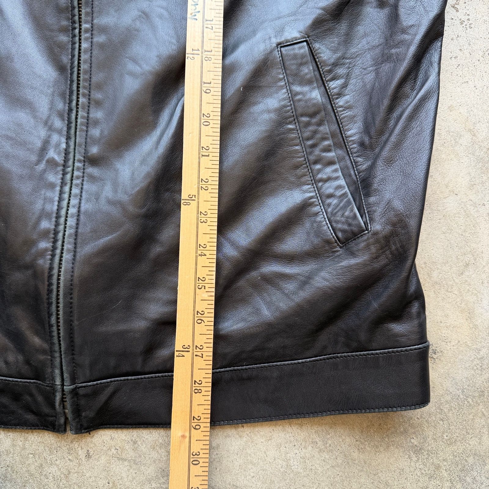 Polo Ralph Lauren Vtg Polo Ralph Lauren Black full zip lined Leather Jacket XL Size US L / EU 52-54 / 3 - 7 Thumbnail