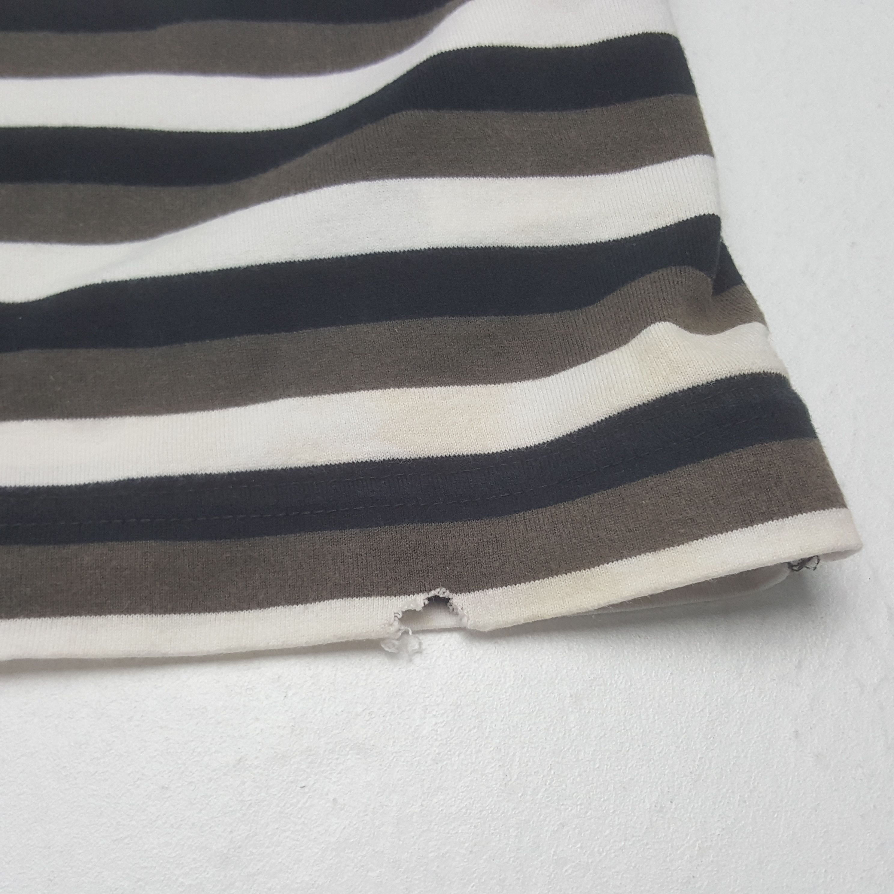 Comme des Garcons Homme Vintage Comme des Garçons Homme Striped Polos Shirt Size US XS / EU 42 / 0 - 6 Thumbnail