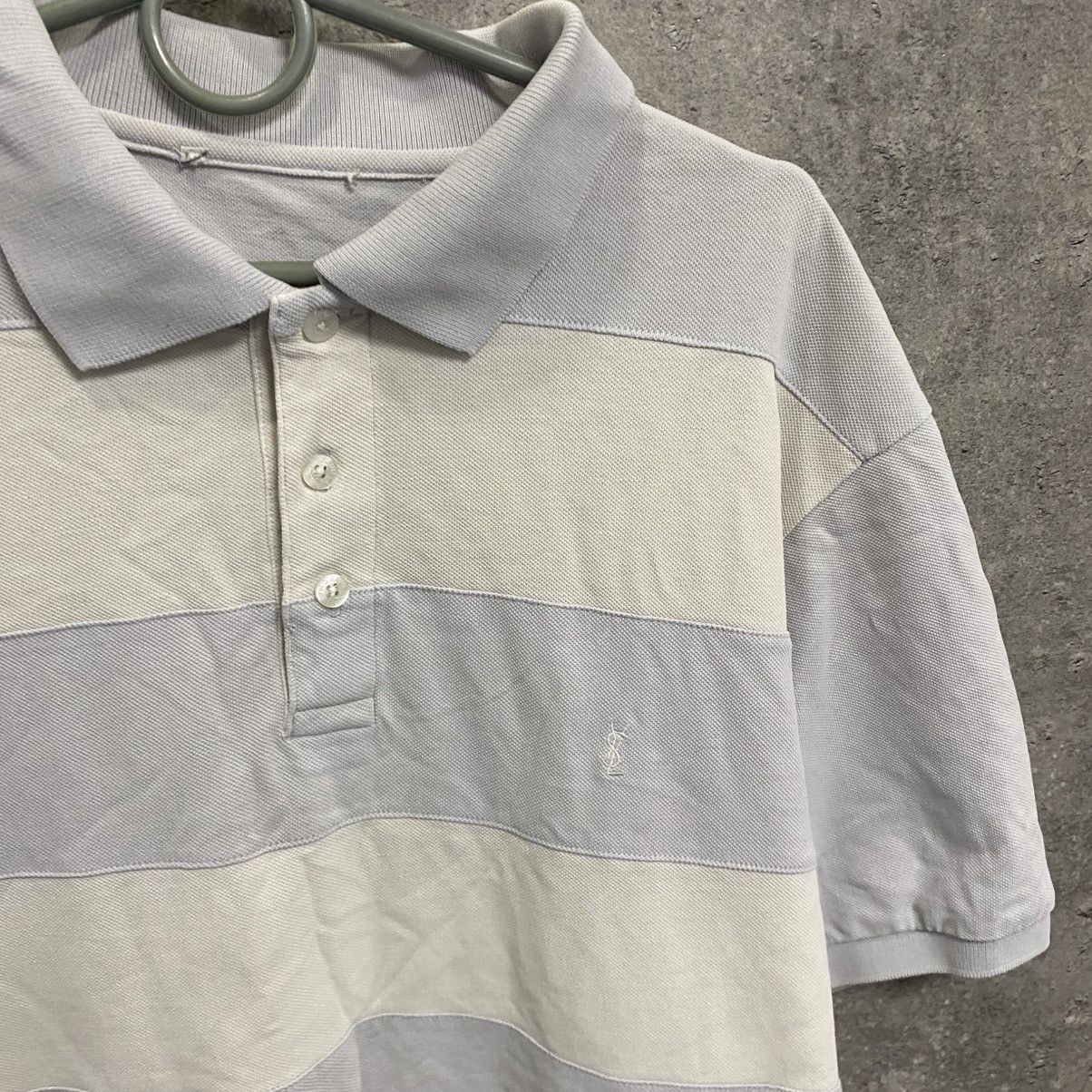 Yves Saint Laurent Vintage Yves Saint Laurent YSL Polo T-Shirt Striped Rugby Size US XL / EU 56 / 4 - 5 Thumbnail