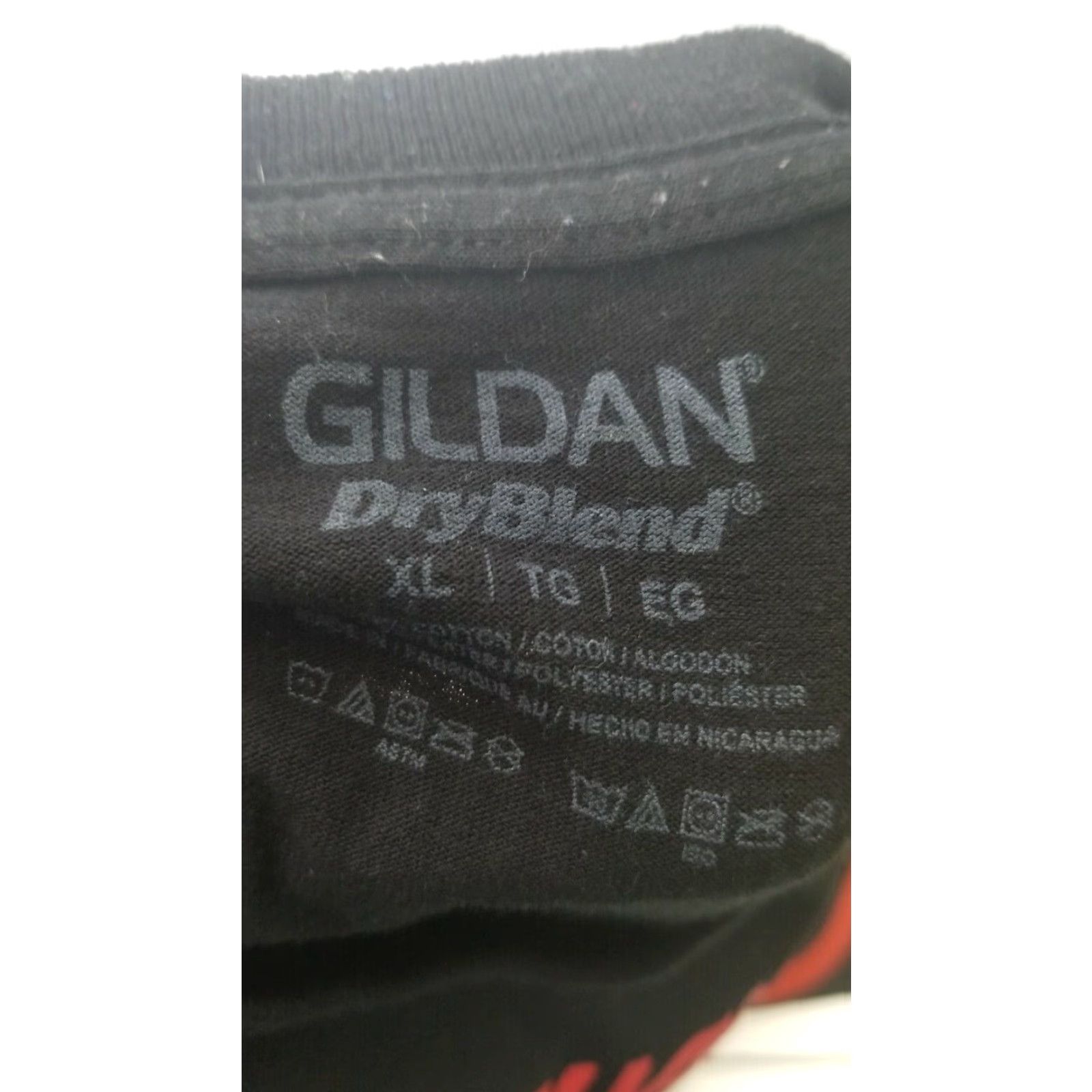 Gildan VINTAGE Angry Elephant T-Shirt Mens XL Black Double-Sided Retro 1980s Theme Crew Neck Cotton Gildan Mens XL Black Double-Sided Retro Elephant Shirt Size US XL / EU 56 / 4 - 3 Thumbnail