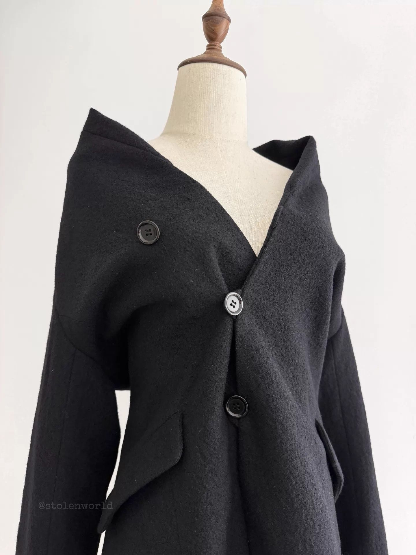 Issey Miyake Issey Miyake Plantation Jap Side Placket Wool Jacket Size M / US 6-8 / IT 42-44 - 2 Thumbnail