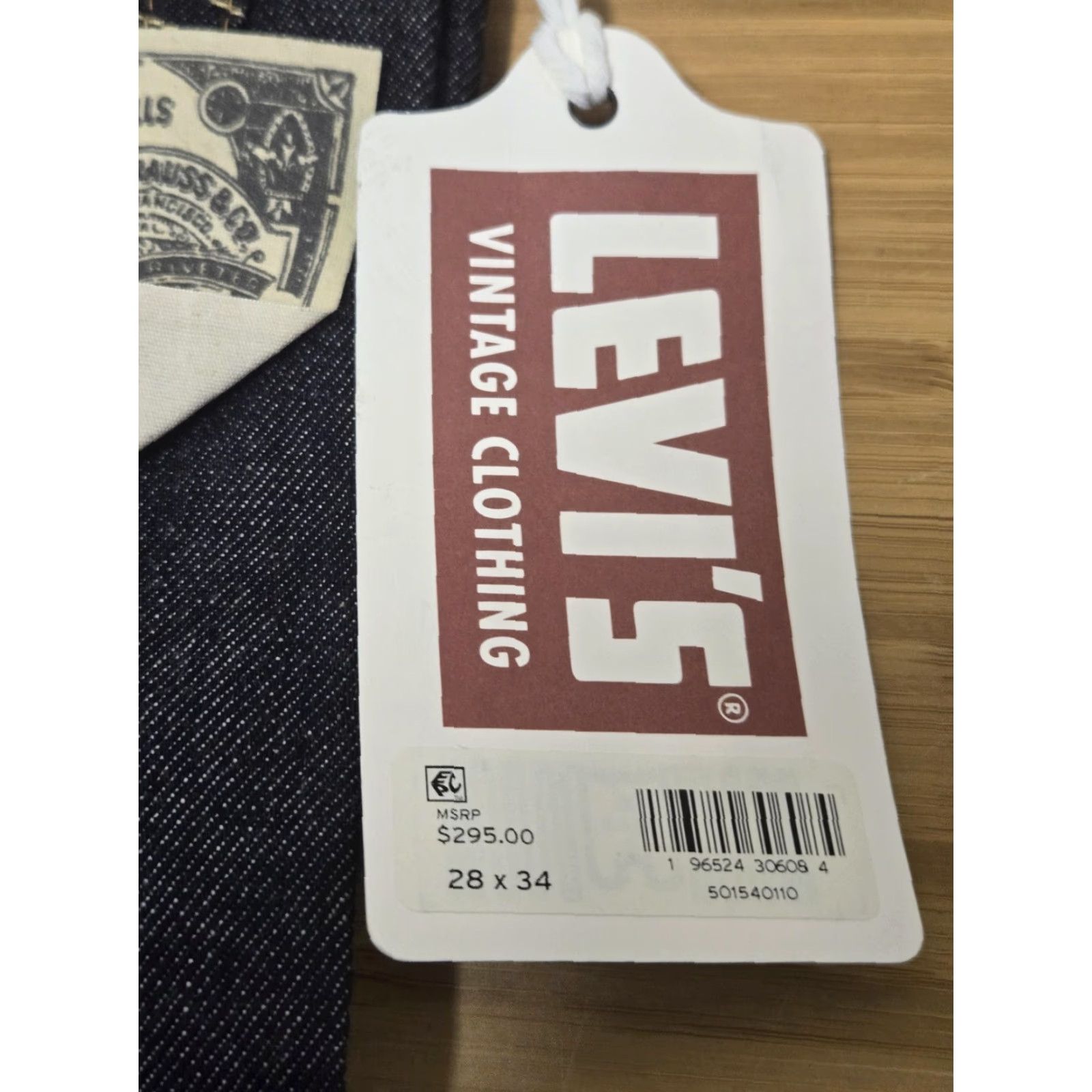 Levi's VINTAGE Levi's 501Z XX Jeans Mens 28x34 Raw Selvedge Denim Dark Blue 1954 LVC Vintage Size US 28 / EU 44 - 3 Thumbnail
