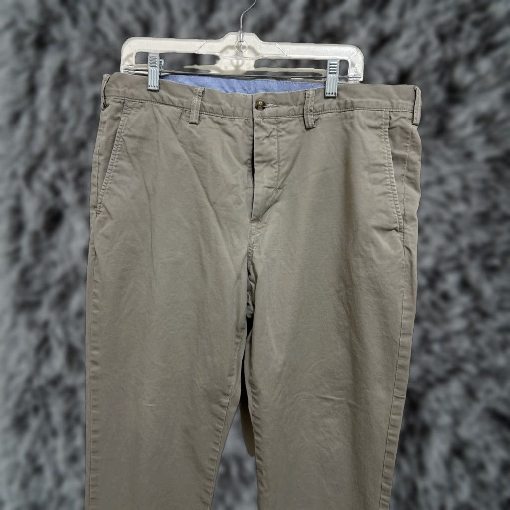 Polo Ralph Lauren Polo Ralph Lauren Chino Pants Mens 36X30 Tan Stretch Straight Fit Cotton Twill Size US M / EU 48-50 / 2 - 1 Thumbnail
