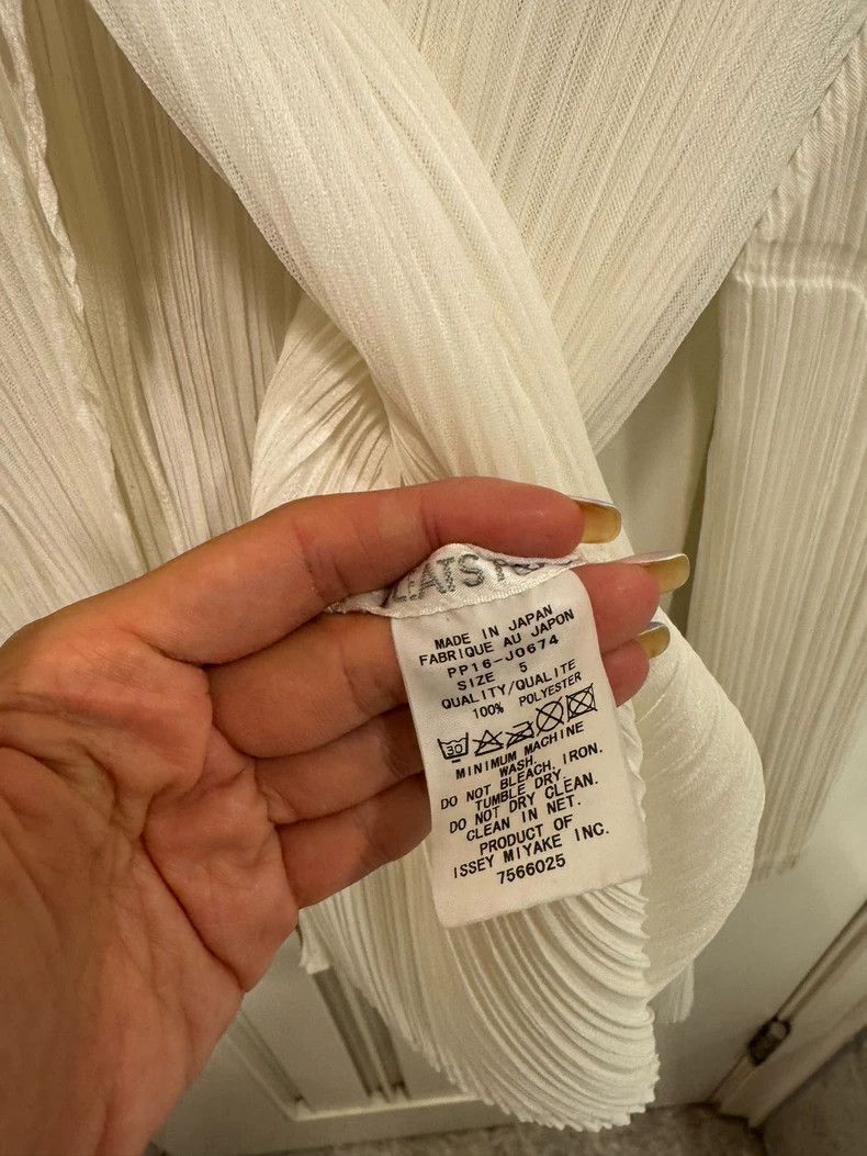 Issey Miyake Issey Miyake size:5 White pleated coat Size M / US 6-8 / IT 42-44 - 4 Thumbnail