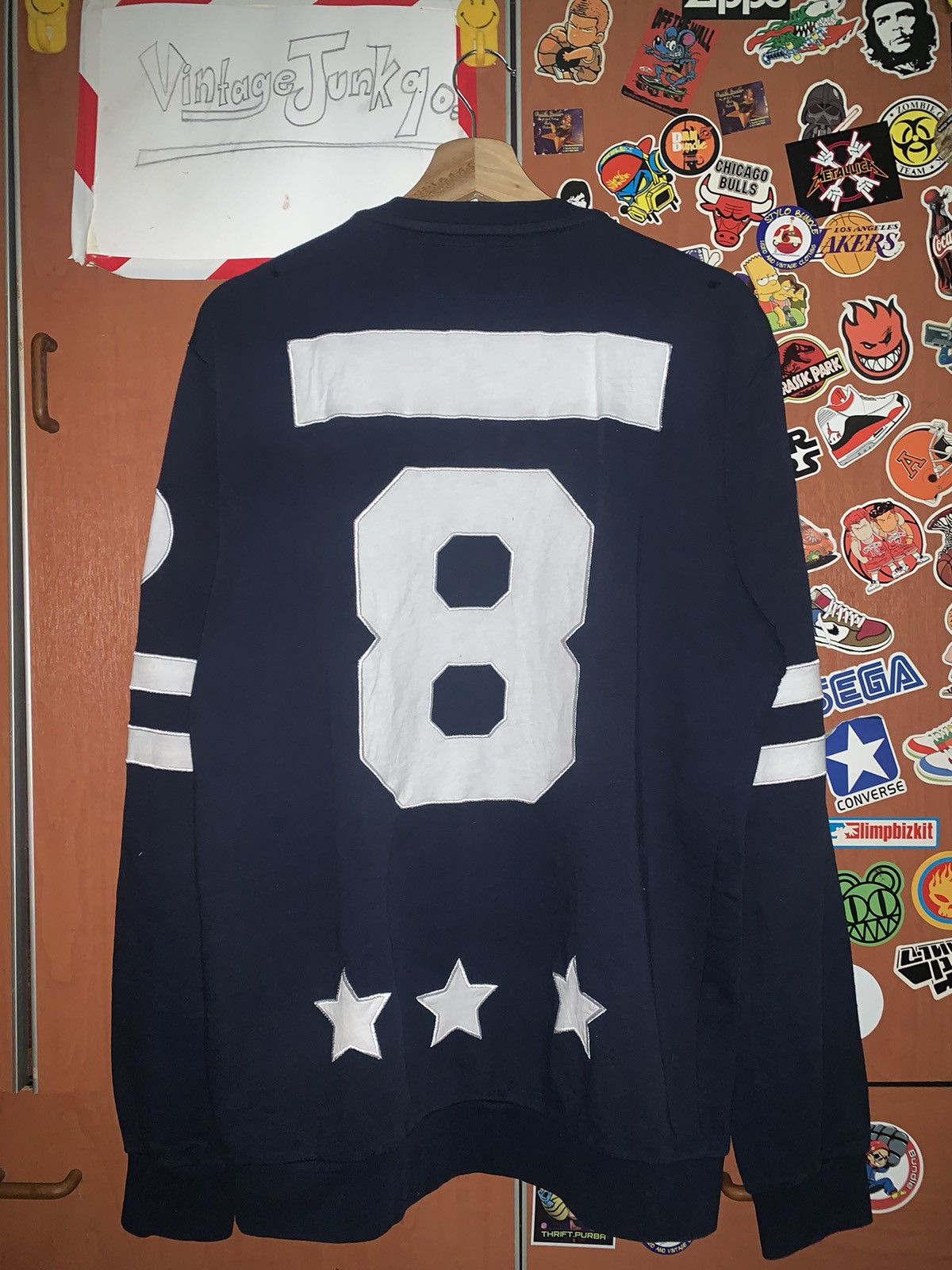 image of Avant Garde x Hydrogen 1 Hydrogen Luxury Sportwear Jacket!!! in Navy Blue, Men's (Size Medium)